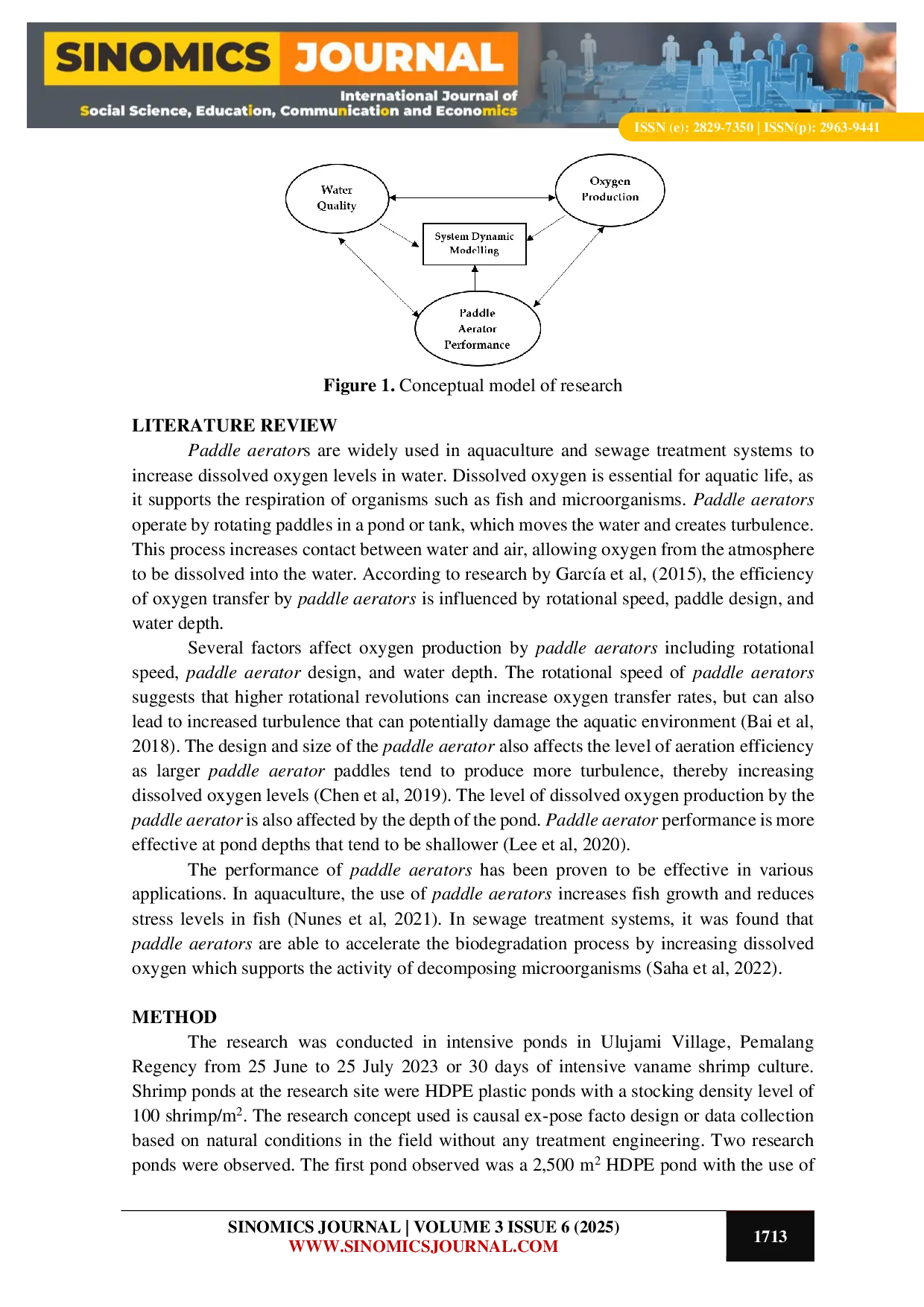 JURIS Dynamic Modeling Analysis of Paddle Aerator Performance on Litopenaeus vanamei Ponds