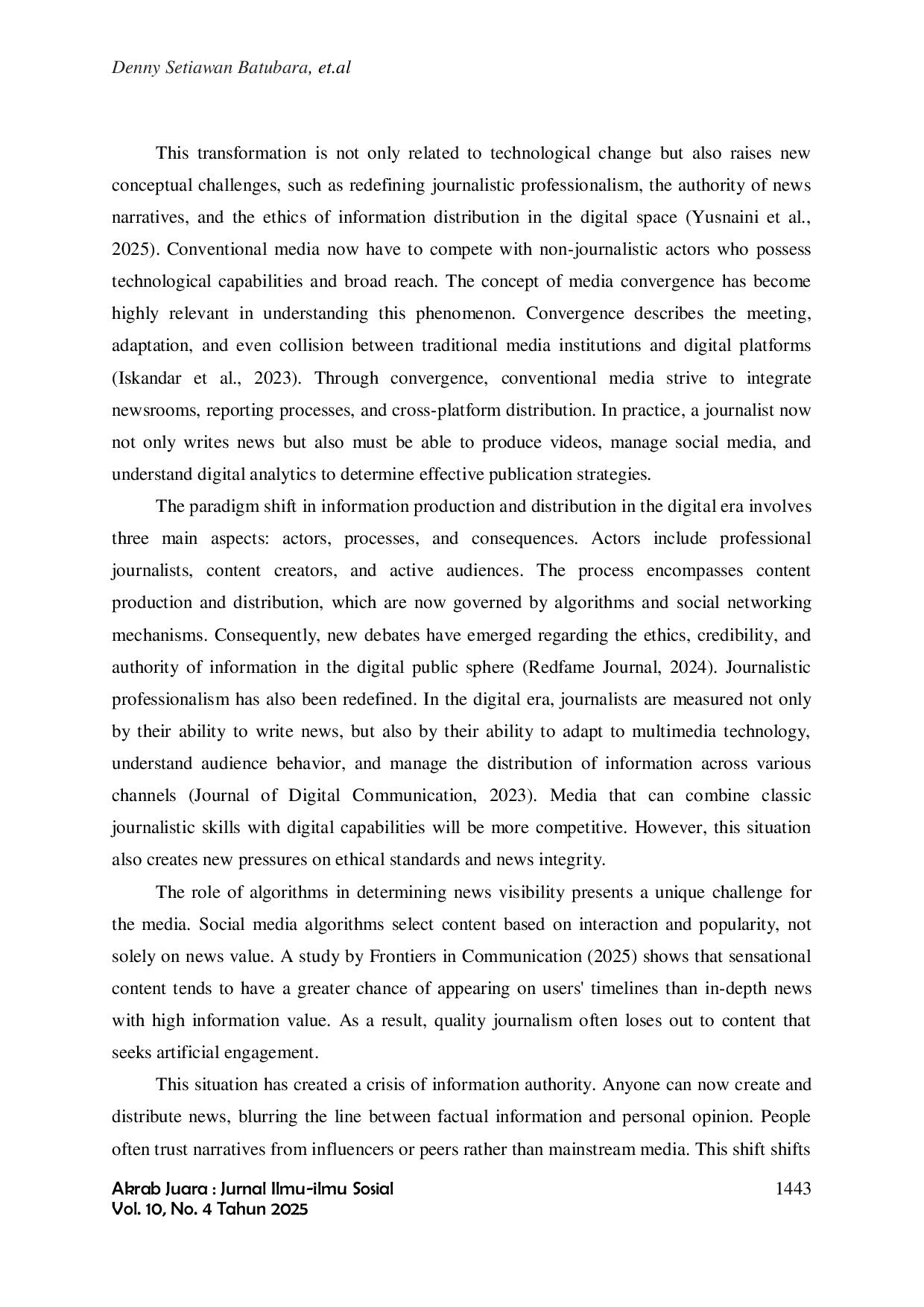 JURIS Paradigm Shift in Information Production and Distribution in the Digital Era