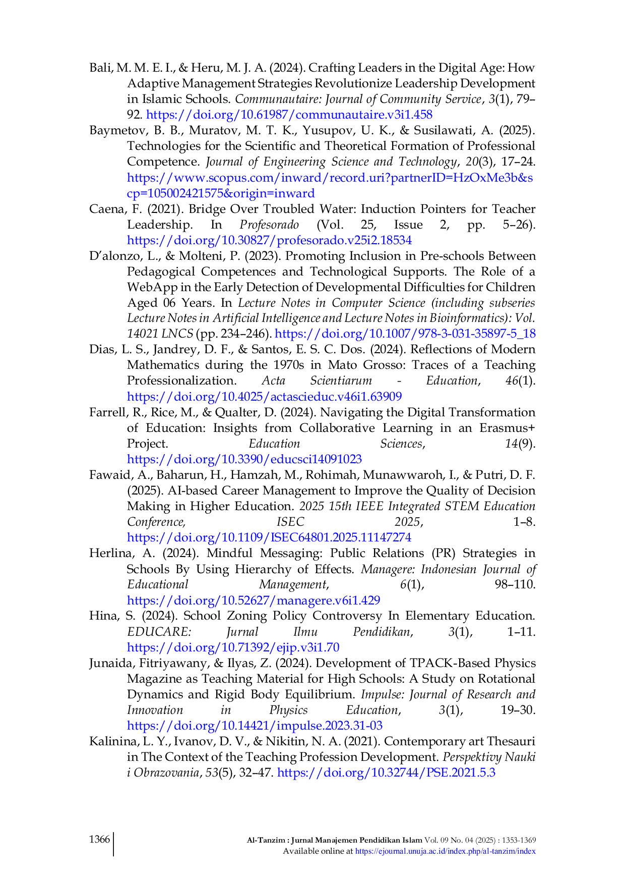 JURIS Enhancing Digital Competencies in Education A Comprehensive Framework for Teacher Training and Leadership