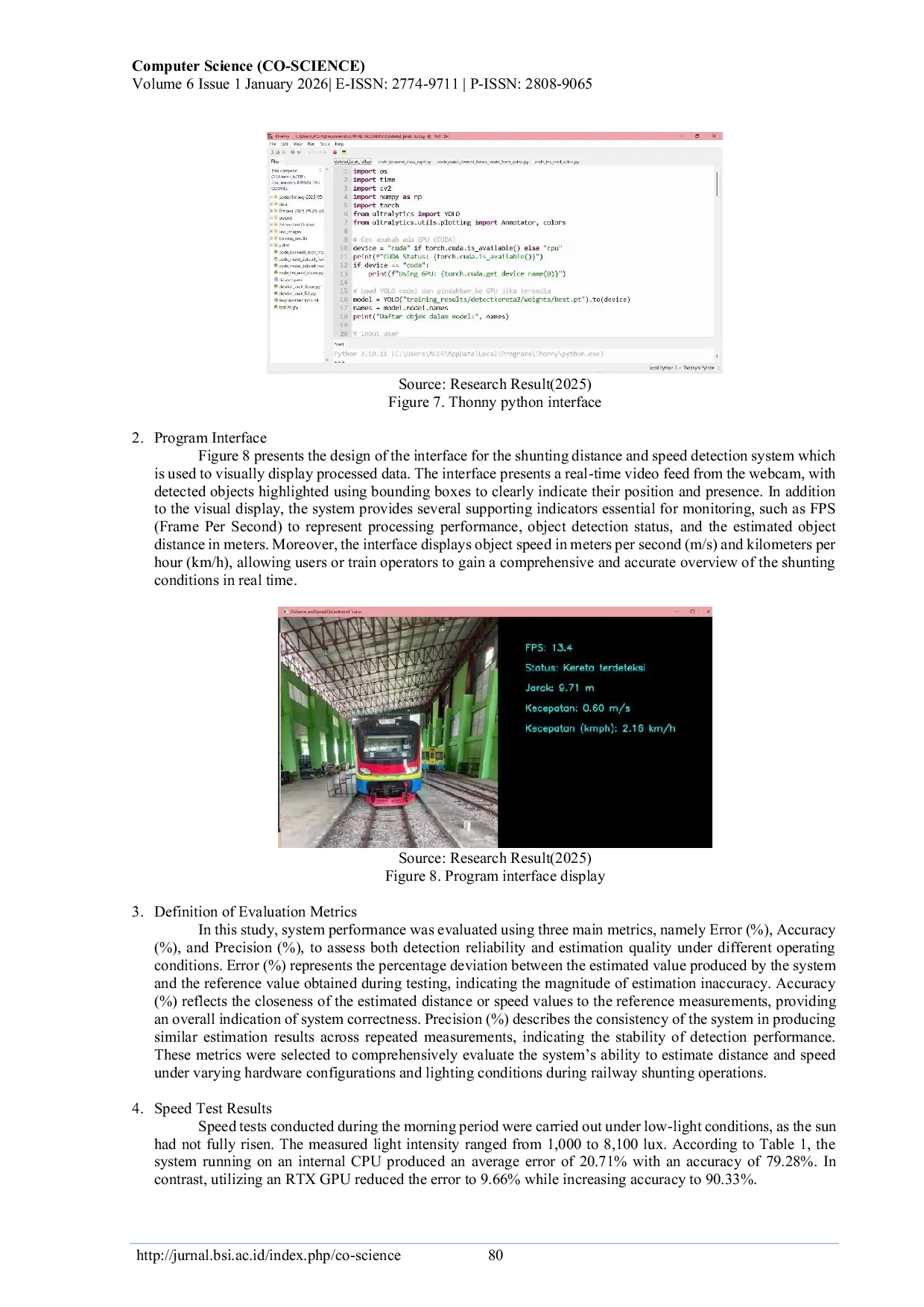 JURIS Performance Evaluation of YOLOv8 for Railway Switching Operation Safety Monitoring