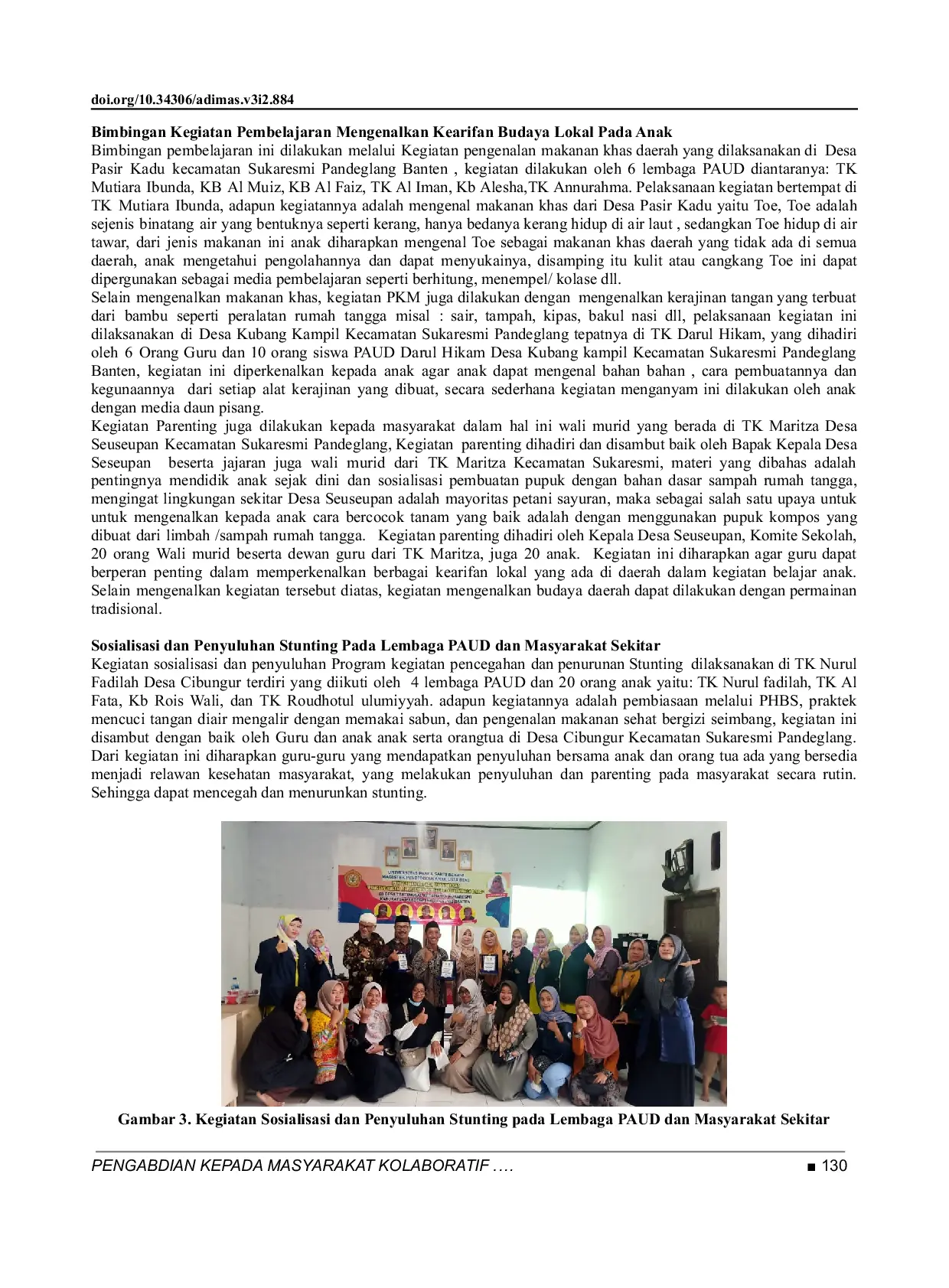 JURIS Pengabdian Kepada Masyarakat Kolaboratif Holistik Integratif Kreatif Inovatif di Kecamatan Sukaresmi