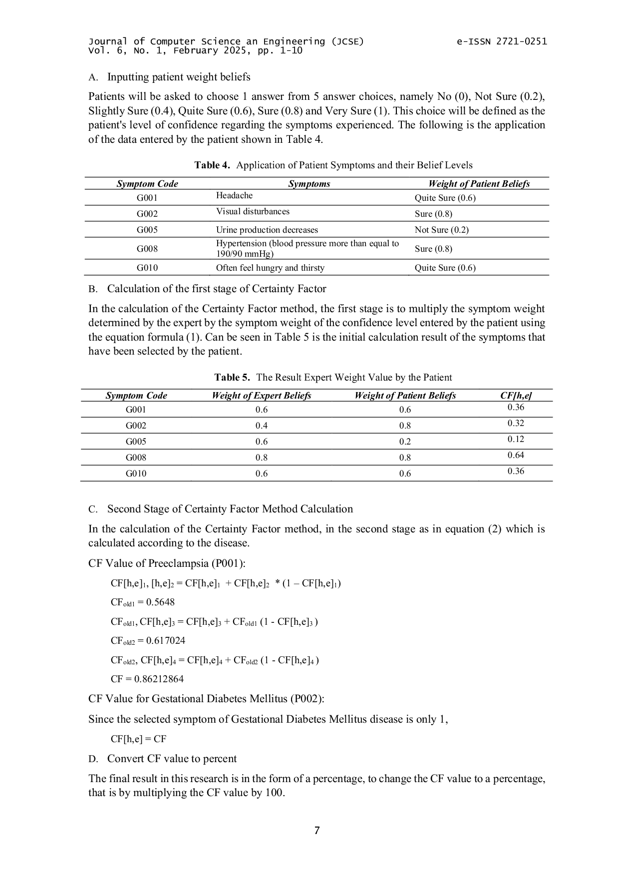 JURIS Expert System for Early Detection of High Risk Pregnancy Conditions Using Certainty Factor and Forward Chaining Methods