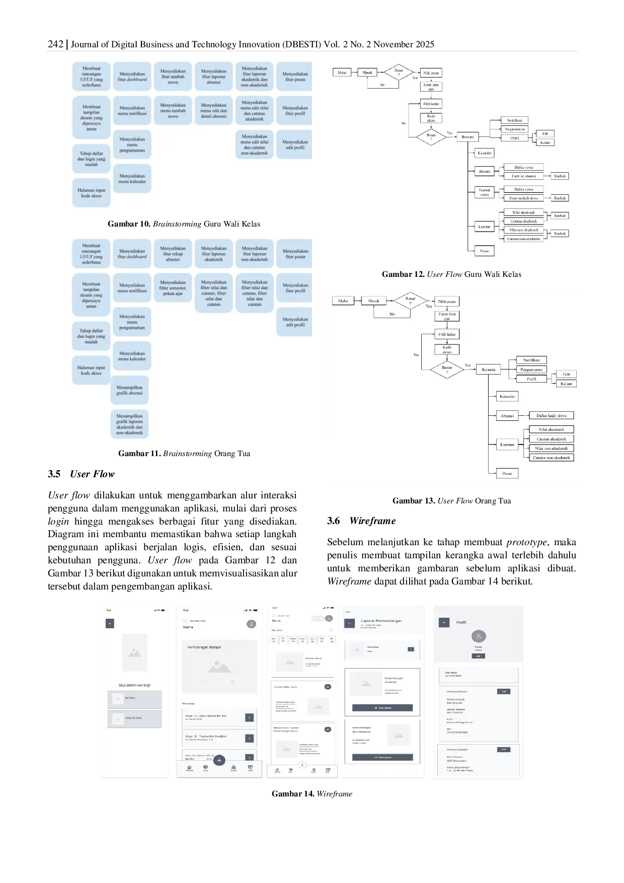 JURIS Implementasi UI UX Aplikasi Mobile Teepties untuk Monitoring Perkembangan Siswa SDIT Bina Auladi Menggunakan Metode Design Thinking
