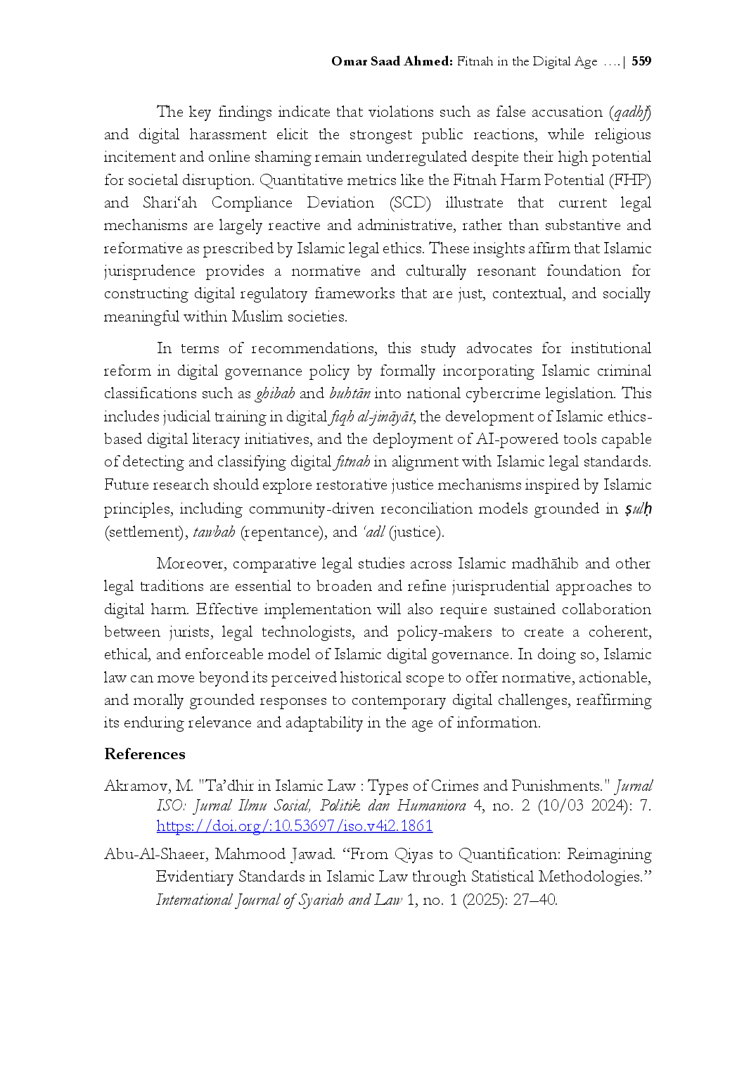 juris Fitnah in the Digital Age Regulating Social Media Misuse Through Islamic Criminal Principles