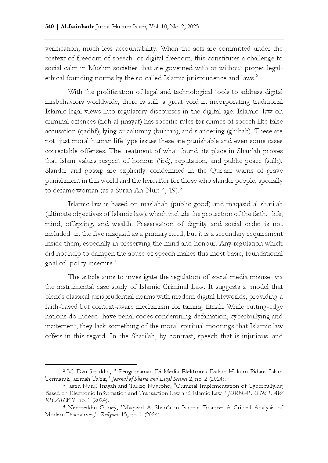 juris Fitnah in the Digital Age Regulating Social Media Misuse Through Islamic Criminal Principles