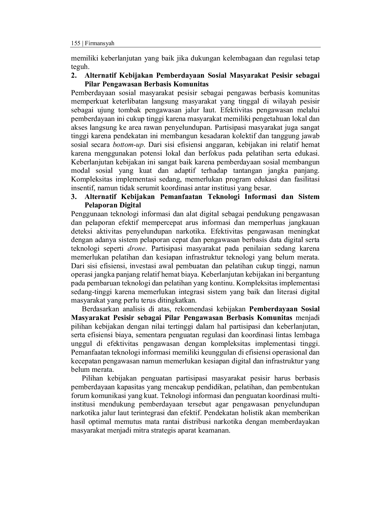 JURIS Penguatan Partisipasi Masyarakat Pesisir dalam Pengawasan Penyelundupan Narkotika Melalui Jalur Laut