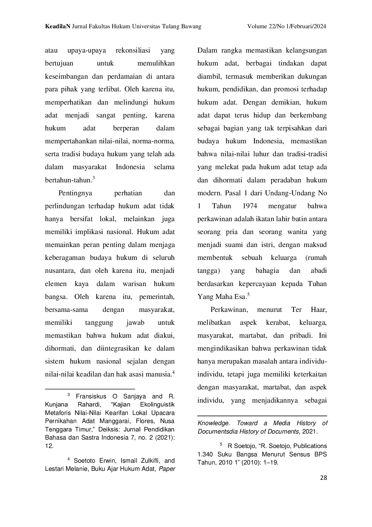 JURIS Perkawinan Meja Lein Bolak Sebagai Metode Penyelesaian Perselisihan Perkawinan Adat Di Desa Waibalun Larantuka