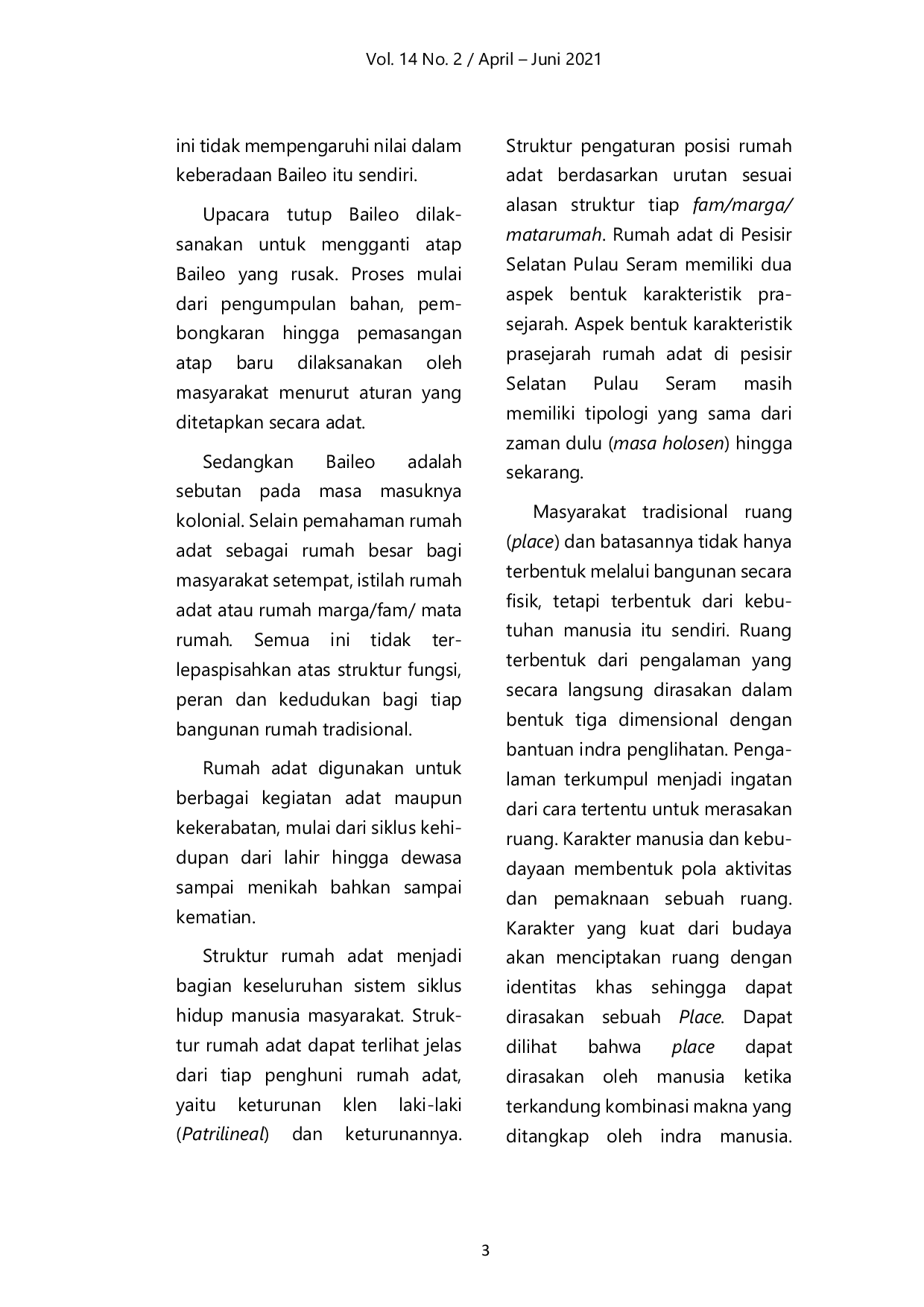 JURIS Kearifan Lokal Adat Tutup Baileo di Desa Allang Kecamatan Leihitu Barat Kabupaten Maluku Tengah