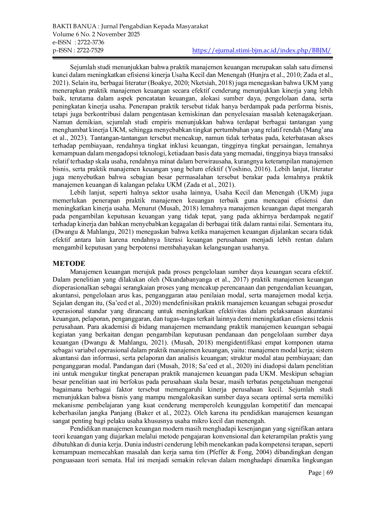 JURIS Manajemen Keuangan Usaha Mikro Kecil Dan Menengah Pembangunan Pedesaan Melalui Peran Badan Usaha Milik Desa