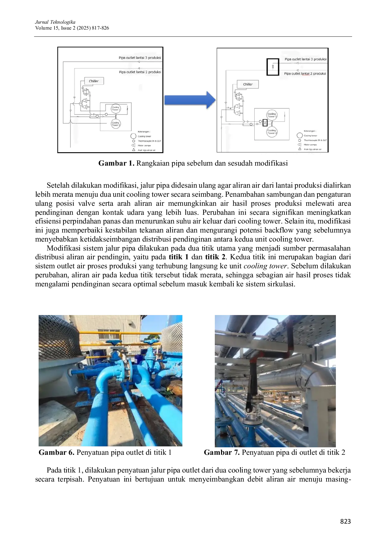 JURIS Pengaruh Modifikasi Pipa Pendingin Terhadap Efektivitas Induced Draft Cooling Tower LBC 50