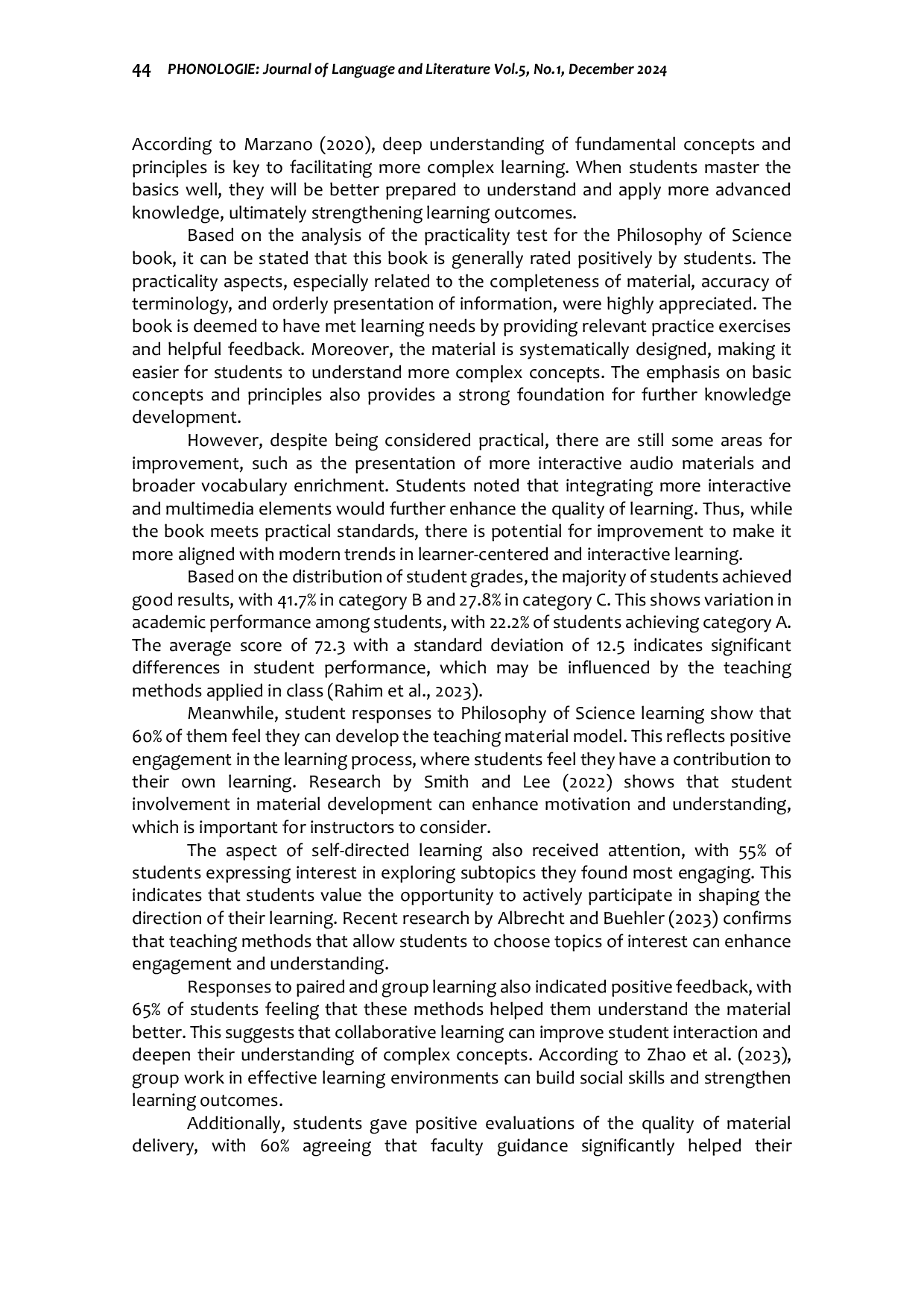 JURIS Practicality Test of Teaching Material Models for the Philosophy of Science Course in Higher Education An Integrative Critical Study