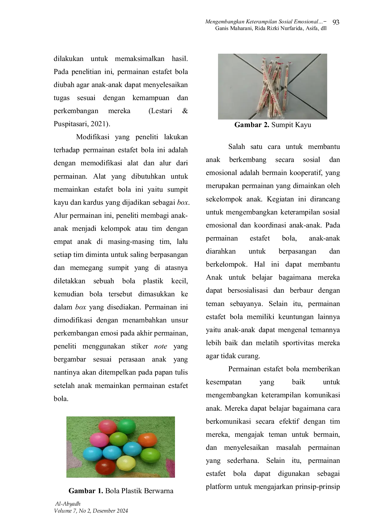 JURIS Mengembangkan Keterampilan Sosial Emosional Melalui Permainan Estafet Bola di PAUD Sagara Cendikia