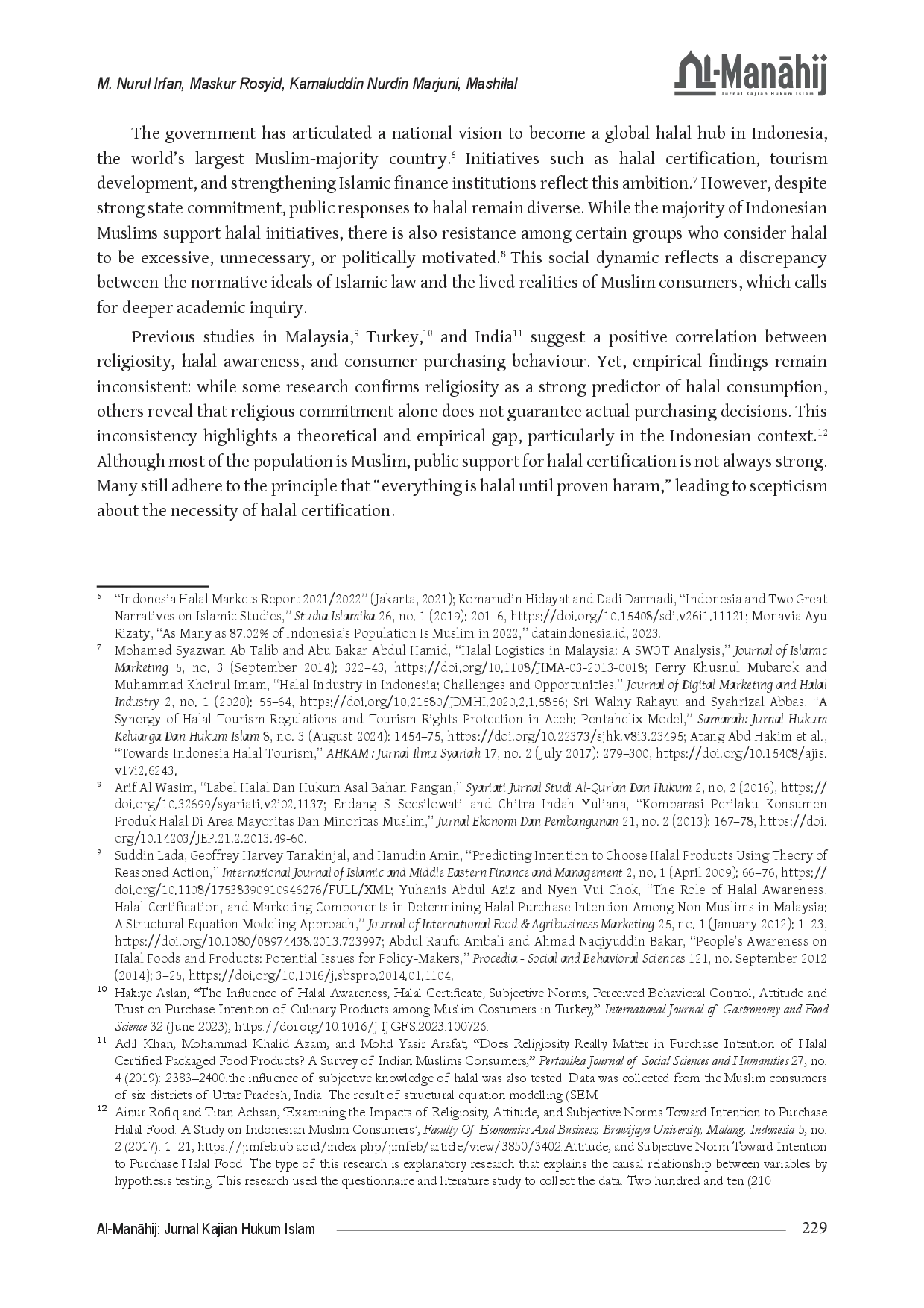 juris The Urgency of the Halal Industry in Light of Islamic Legal Philosophy