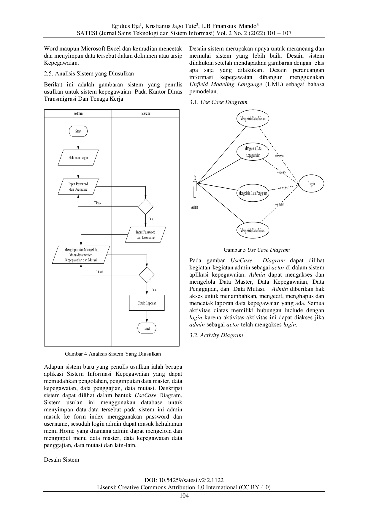 JURIS Sistem Informasi Kepegawaian pada Kantor Dinas Transmigrasi dan Tenaga Kerja Kabupaten Ende Berbasis Web