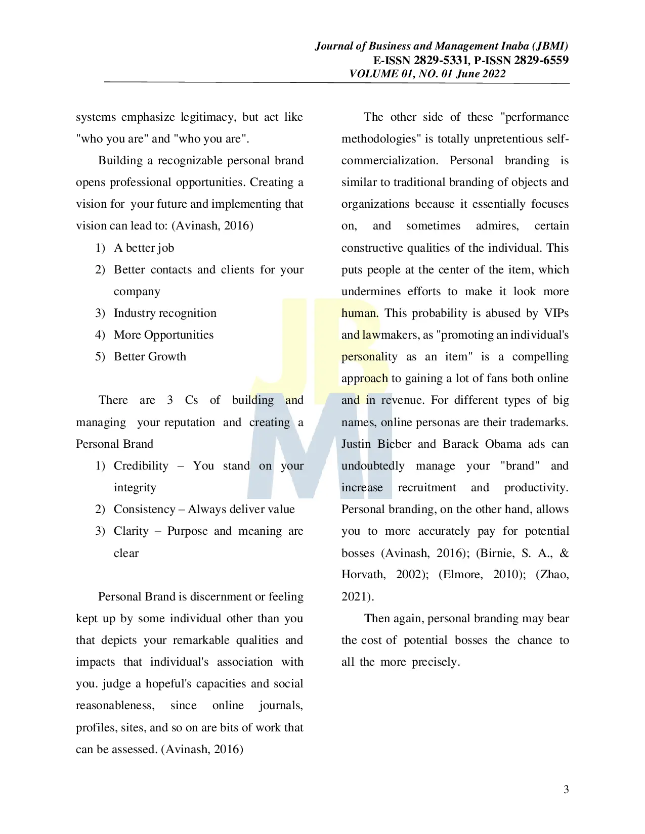 JURIS Building Of Online Personal Branding