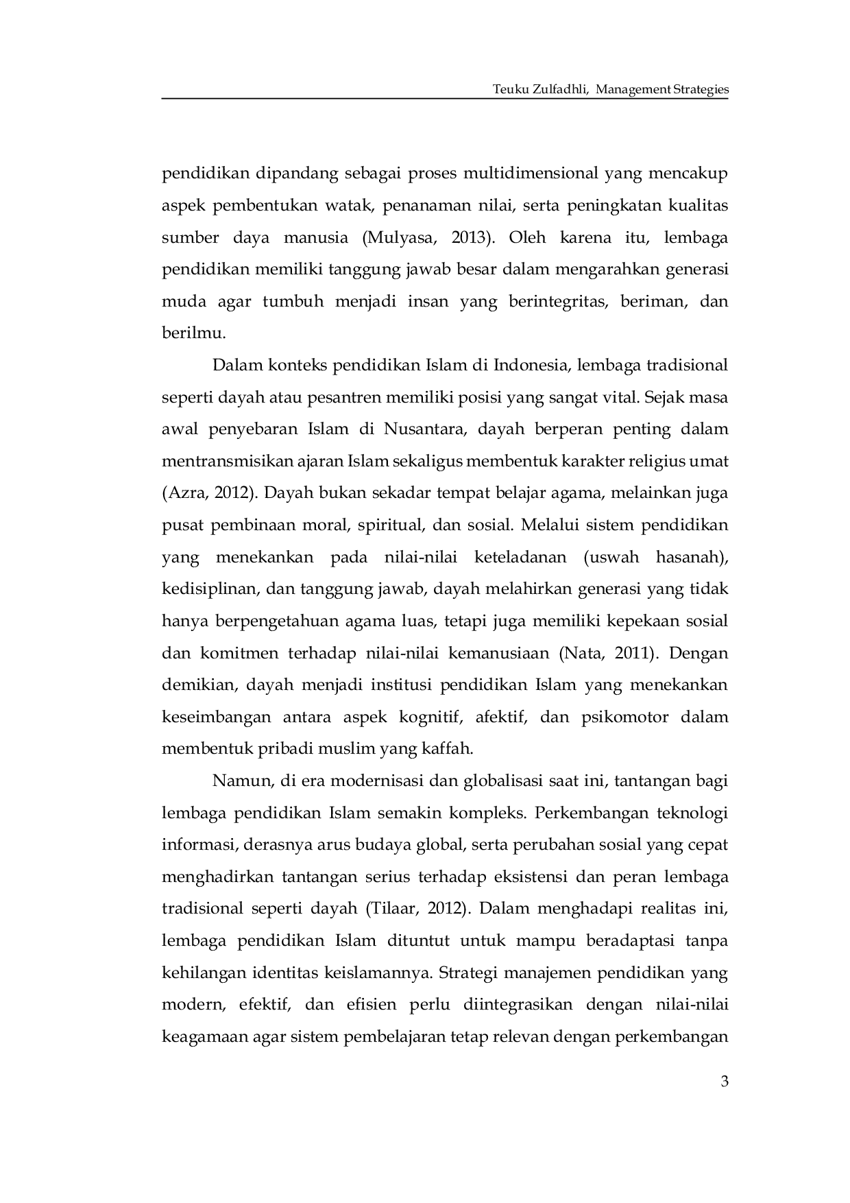 JURIS Management Strategies in Developing the Religious Character of Santri at Dayah Keumaral Al Aziziyah North Aceh Regency