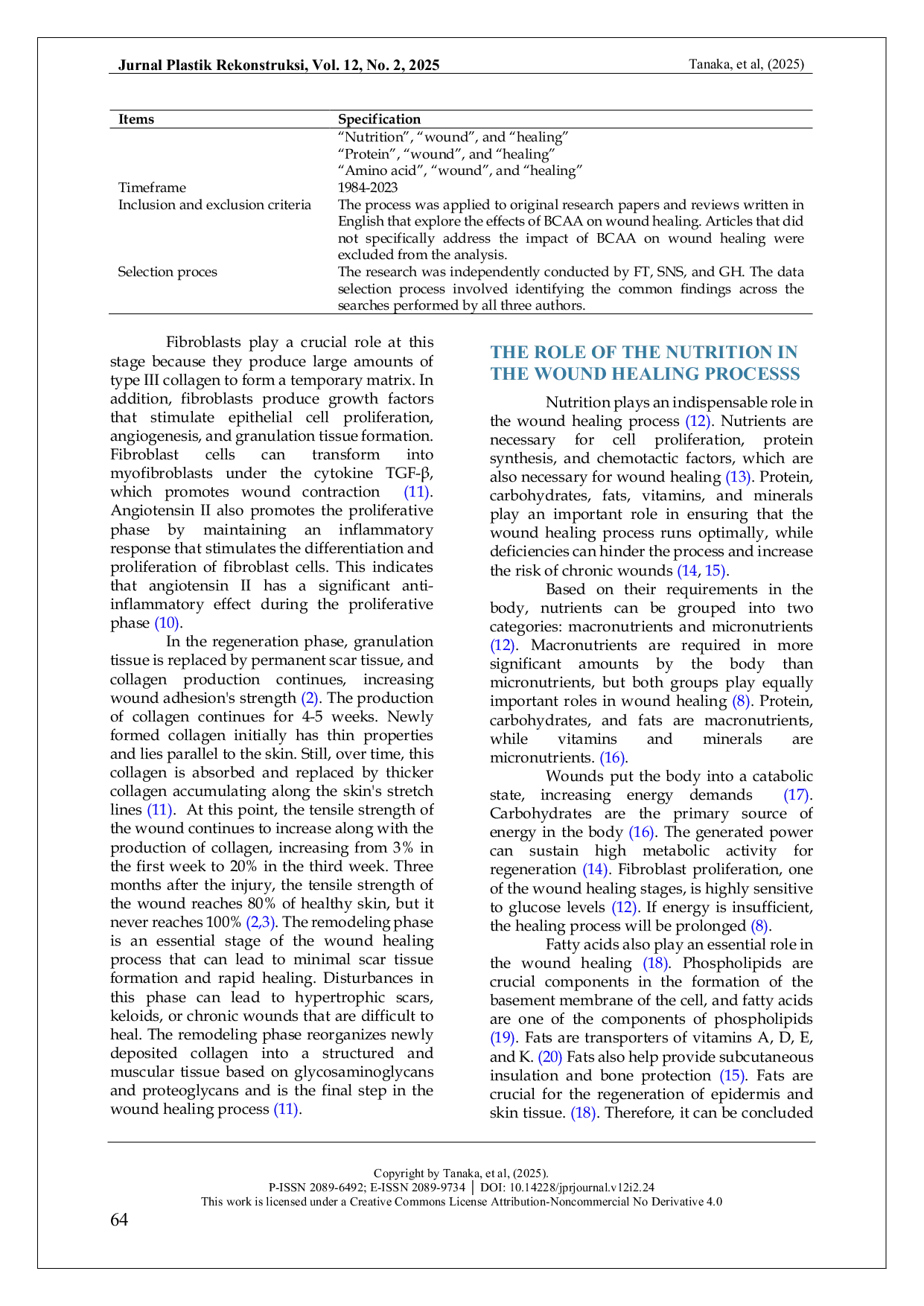 JURIS Mythbusting The Effect of BCAA on Wound Healing