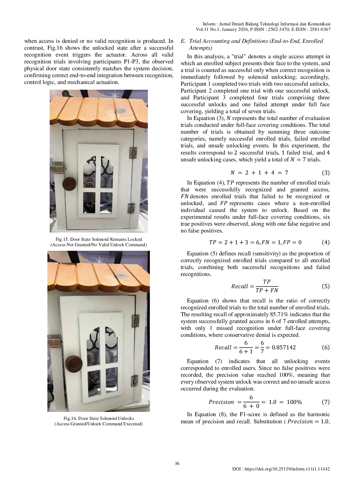 JURIS Hybrid Face Recognition System Using Haar Cascade and Local Binary Pattern Histogram for Automatic Smart Door Access