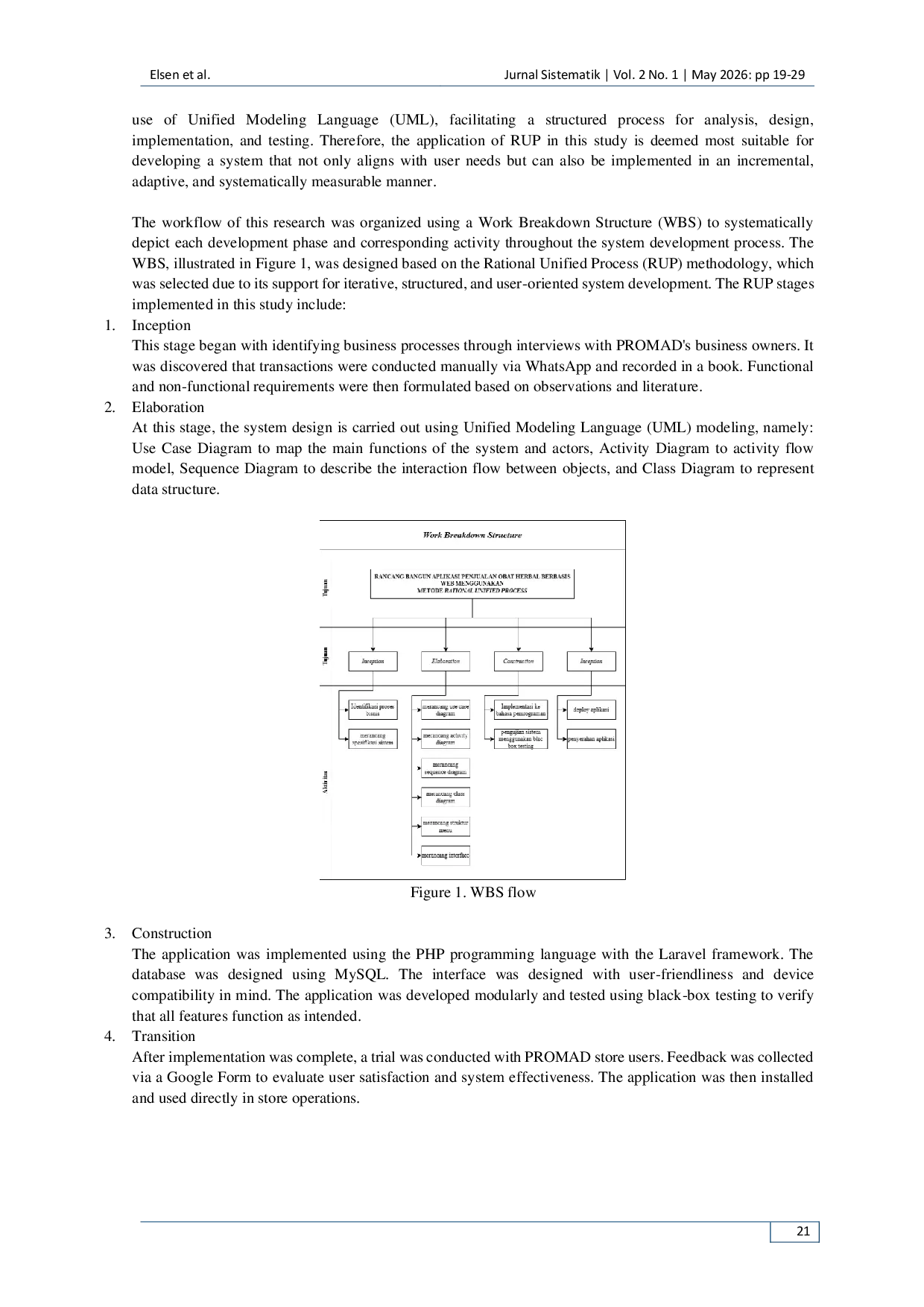 JURIS Web Based Herbal Medicine Sales Application Using the Rational Unified Process Method
