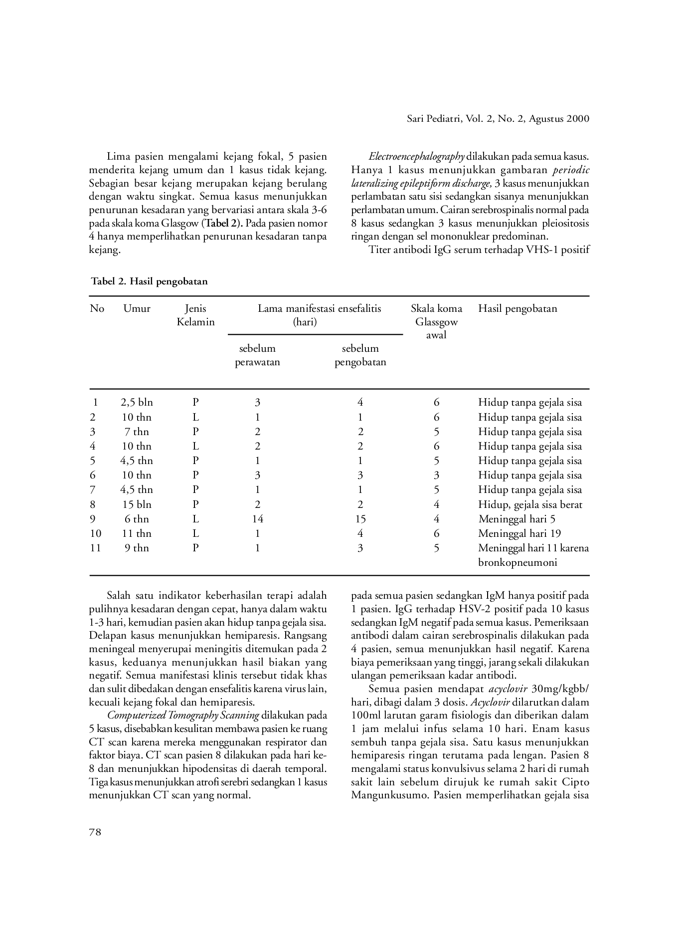 JURIS Ensefalitis Herpes Simplex pada Anak