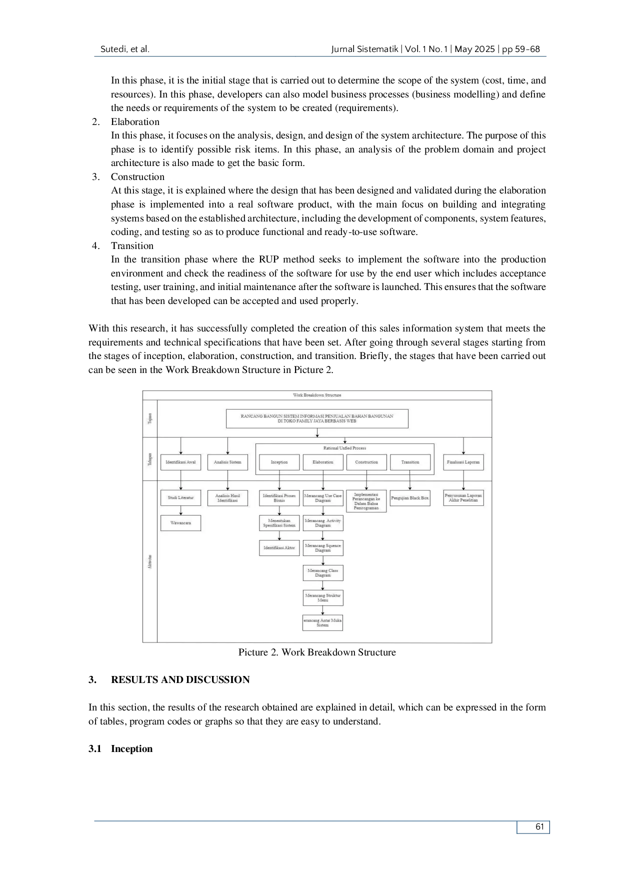 JURIS Design and Build a Web Based Building Materials Sales Information System at Family Jaya Stores