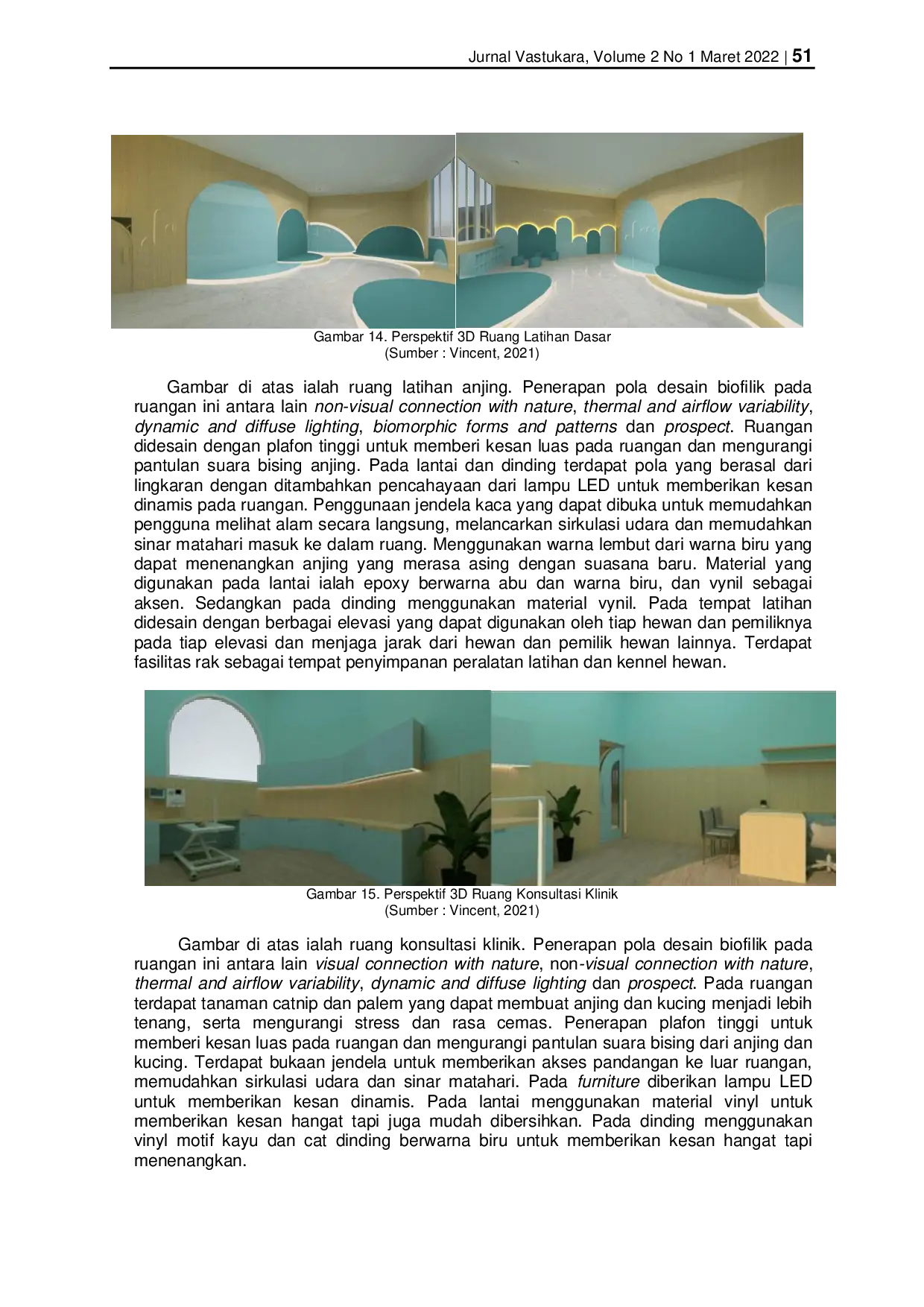 JURIS Pendekatan Biophilic Design Dalam Perancangan Interior Pusat Rehabilitasi Serta Pemberdayaan Anjing Dan Kucing Terlantar