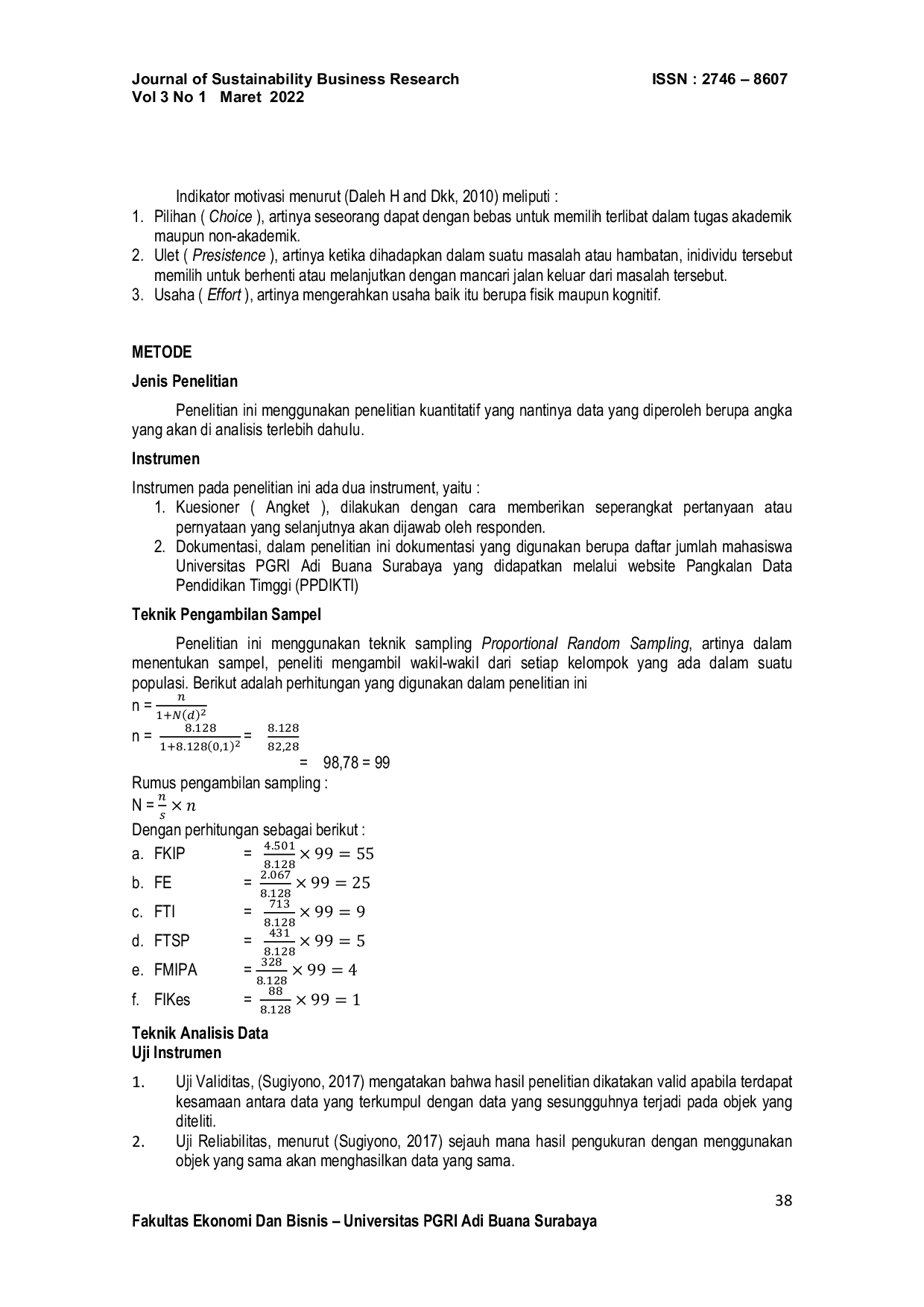 JURIS Pengaruh Self Efficacy Terhadap Prestasi Akademik Melalui Motivasi Sebagai Variabel Intervening