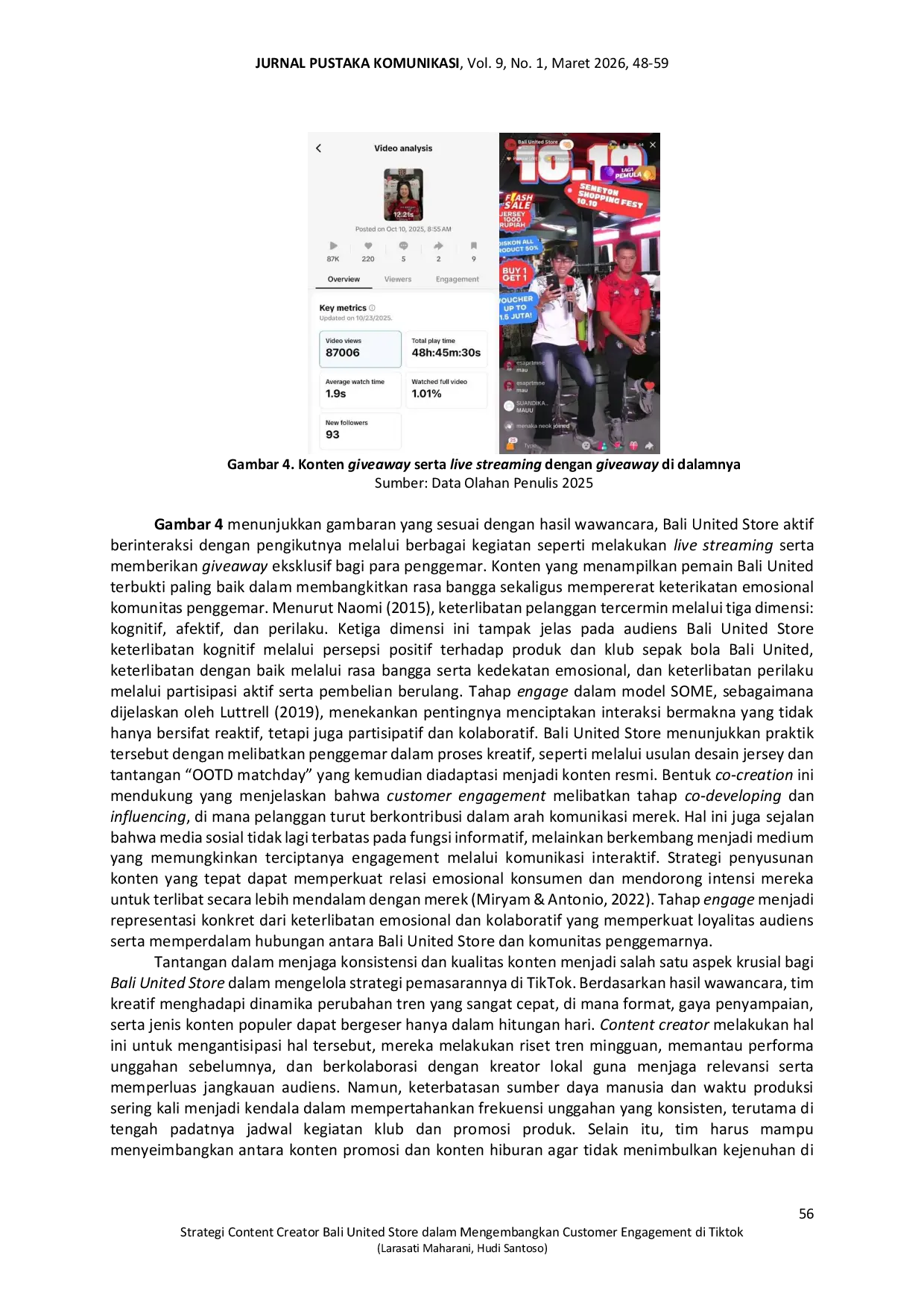 JURIS Strategi Content Creator Bali United Store dalam Mengembangkan Customer Engagement di Tiktok