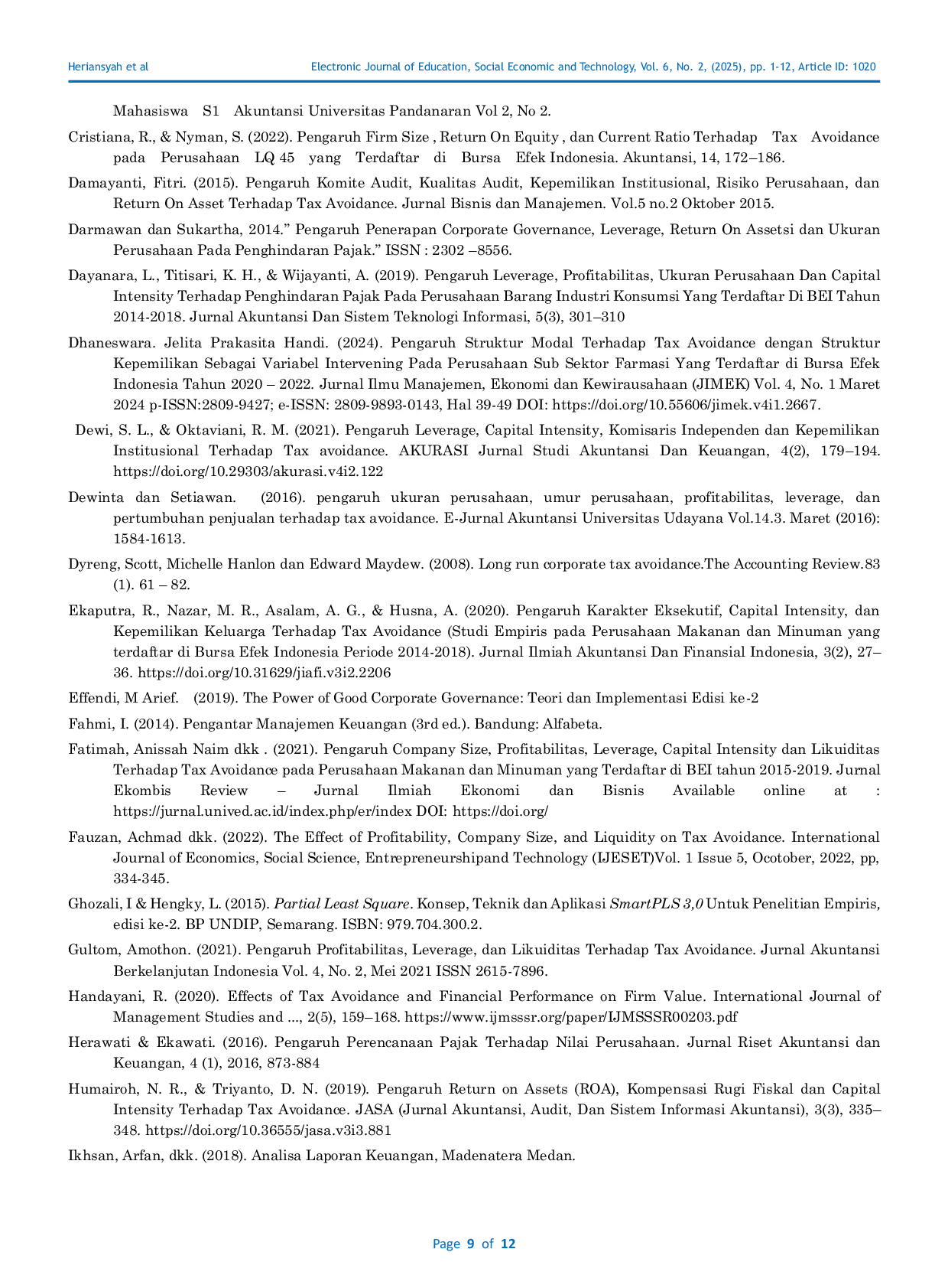 JURIS Determinants of Tax Efficiency in the Basic and Chemical Industry The Moderating Role of Liquidity
