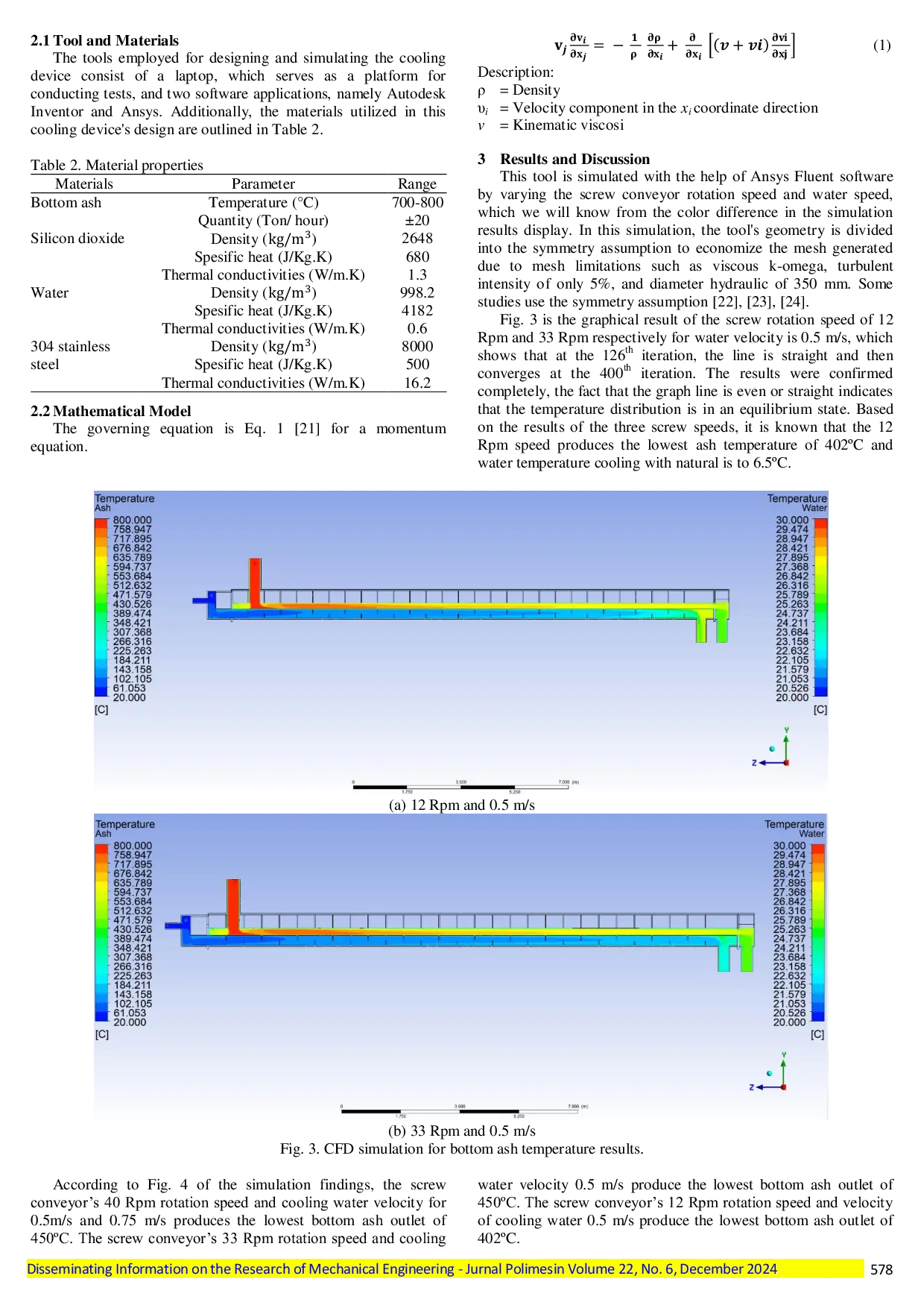 JURIS Pre design of bottom ash cooling using CFD simulation a case study of the coal generator power plant in the PT BEST Tanjung Enim of South Sumatera