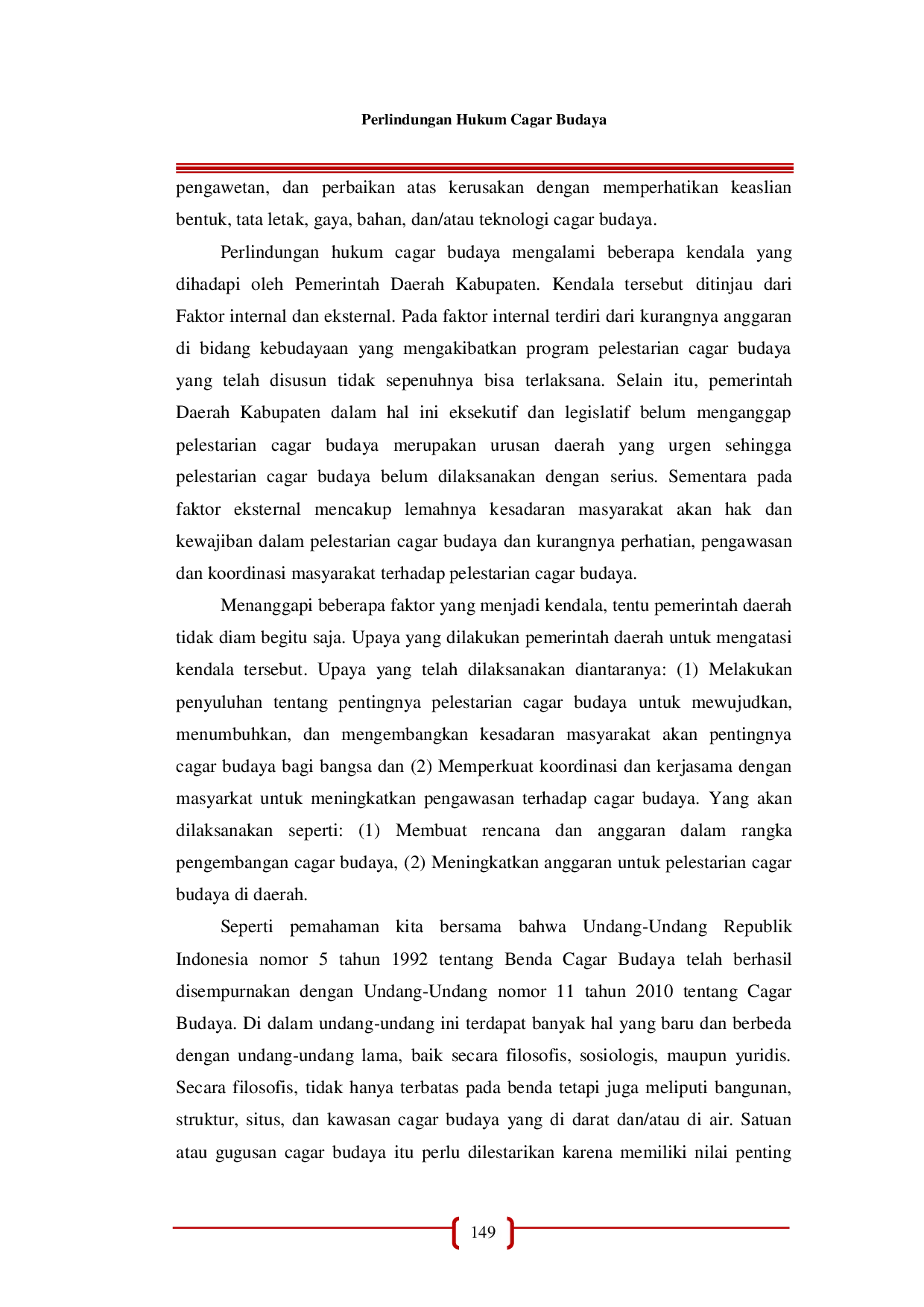 JURIS Perlindungan Hukum Cagar Budaya