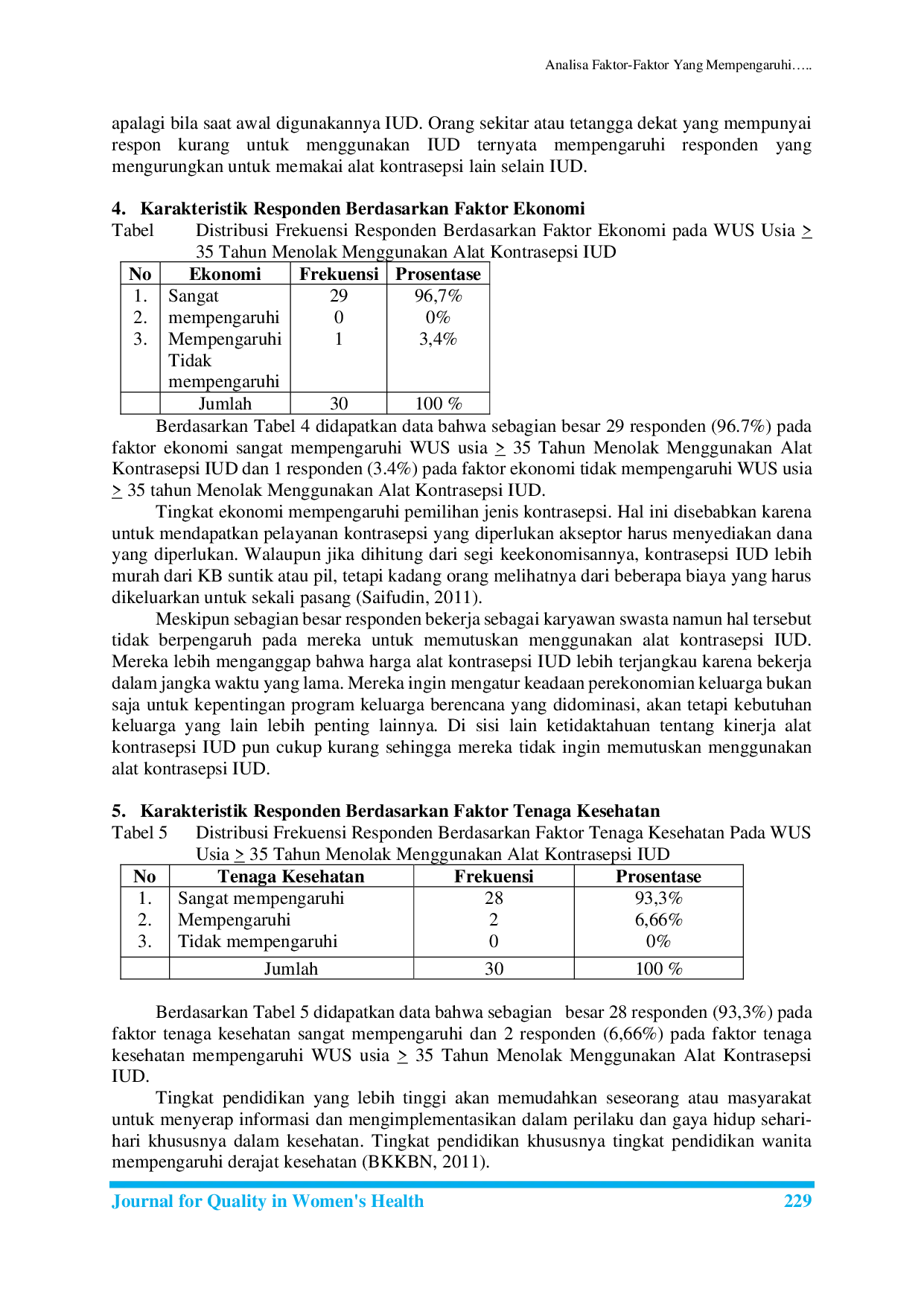 JURIS Analisa Faktor Faktor Yang Mempengaruhi WUS Usia 35 Tahun Menolak Menggunakan Alat Kontrasepsi IUD Di BPS Ny Retno Indahningsih Desa Candiwates Kecamatan Prigen Kabupaten Pasuruan