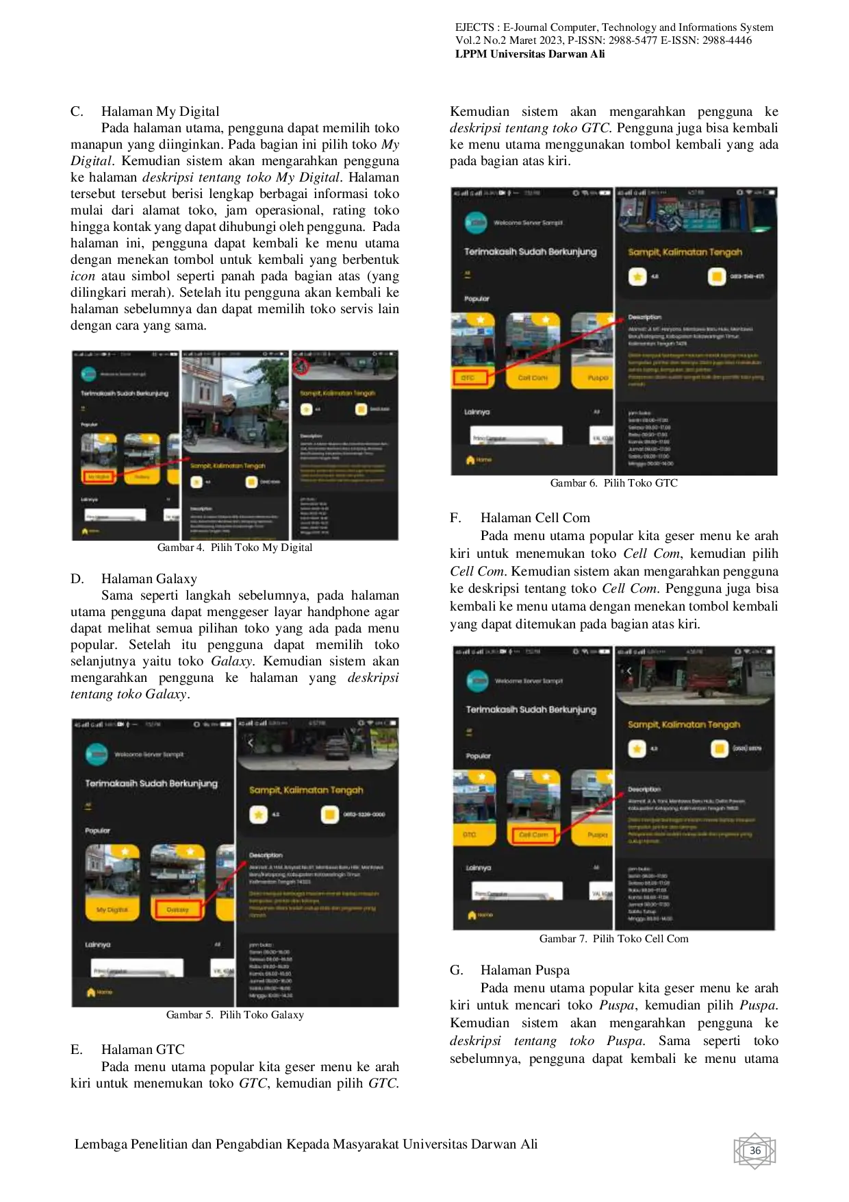 JURIS Sistem Rekomendasi Toko Servis Komputer Di Kota Sampit Menggunakan Framework Flutter