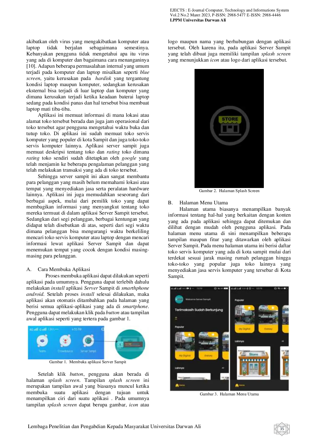 JURIS Sistem Rekomendasi Toko Servis Komputer Di Kota Sampit Menggunakan Framework Flutter