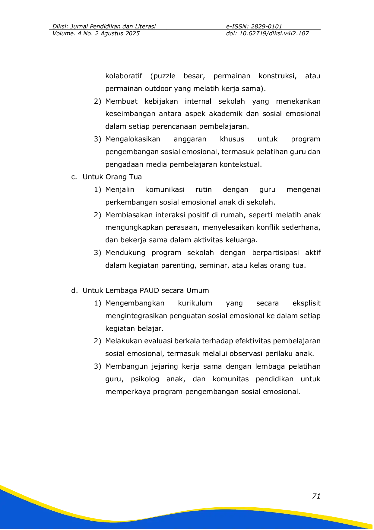 JURIS Transformasi Sosial Emosional AUD melalui Lingkungan Belajar