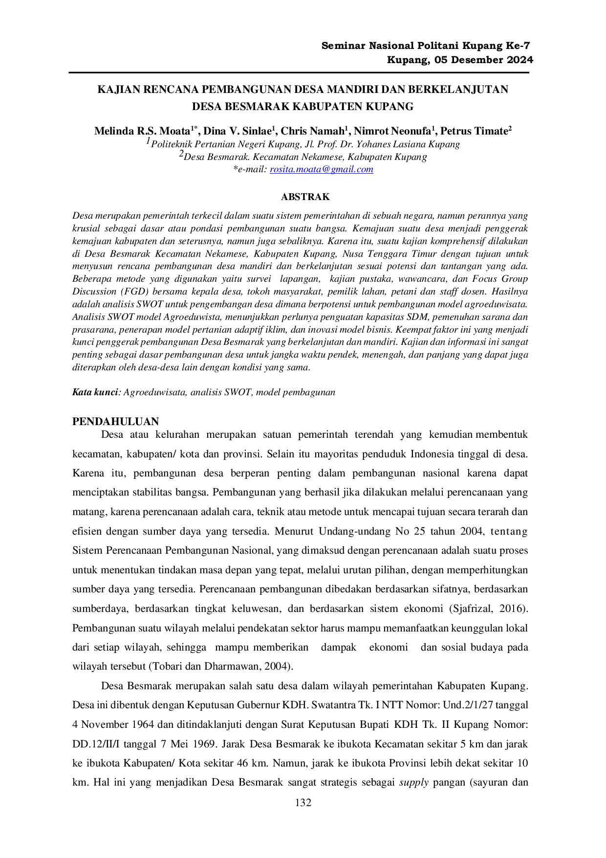 JURIS Kajian Rencana Pembangunan Desa Mandiri Dan Berkelanjutan