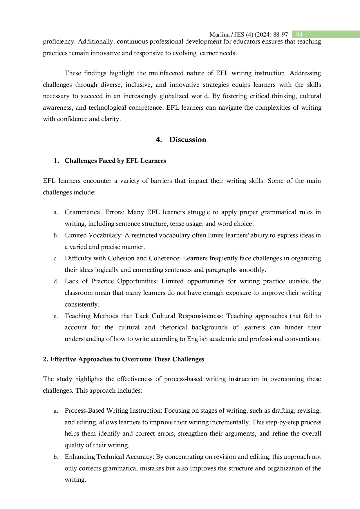JURIS Enhancing EFL Learners Writing Skills Challenges Strategies and Pedagogical Insights