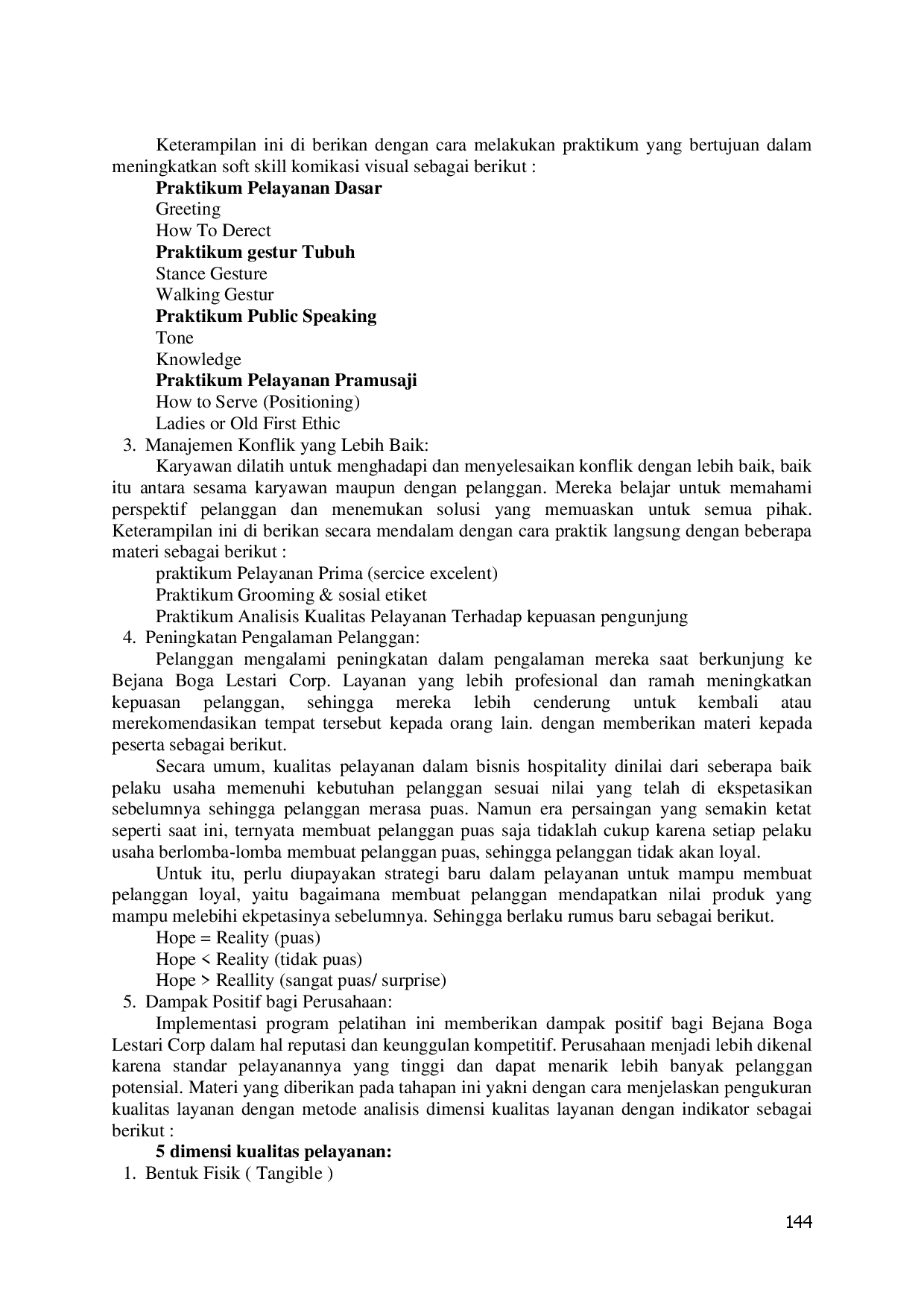 juris Pengabdian Masyarakat Dalam Refreshment Training Hospitality Be A Professional Service