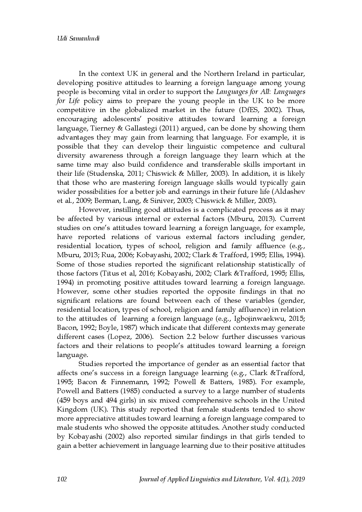 juris Northern Irish Adolescents Attitudes Towards Learning A Foreign Language What Can We Learn From Them