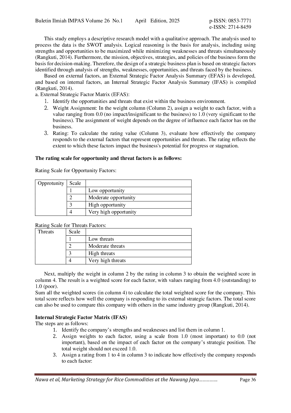 JURIS Strategi Pemasaran Komoditas Beras Pada Usaha Perdagangan Nawang Jaya Di Baras Kecamatan Nanga Baras Kabupaten Sambi Rampas Kabupaten Manggarai Timur