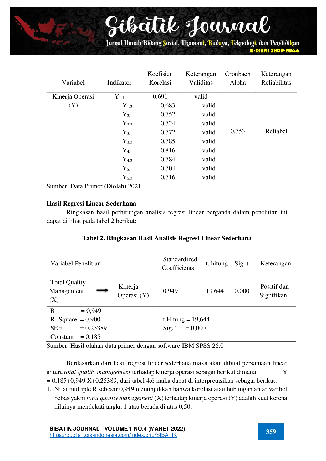 juris Pengaruh Penerapan Total Quality Management Terhadap Kinerja Operasi Pengrajin Mebel Di Kabupaten Konawe