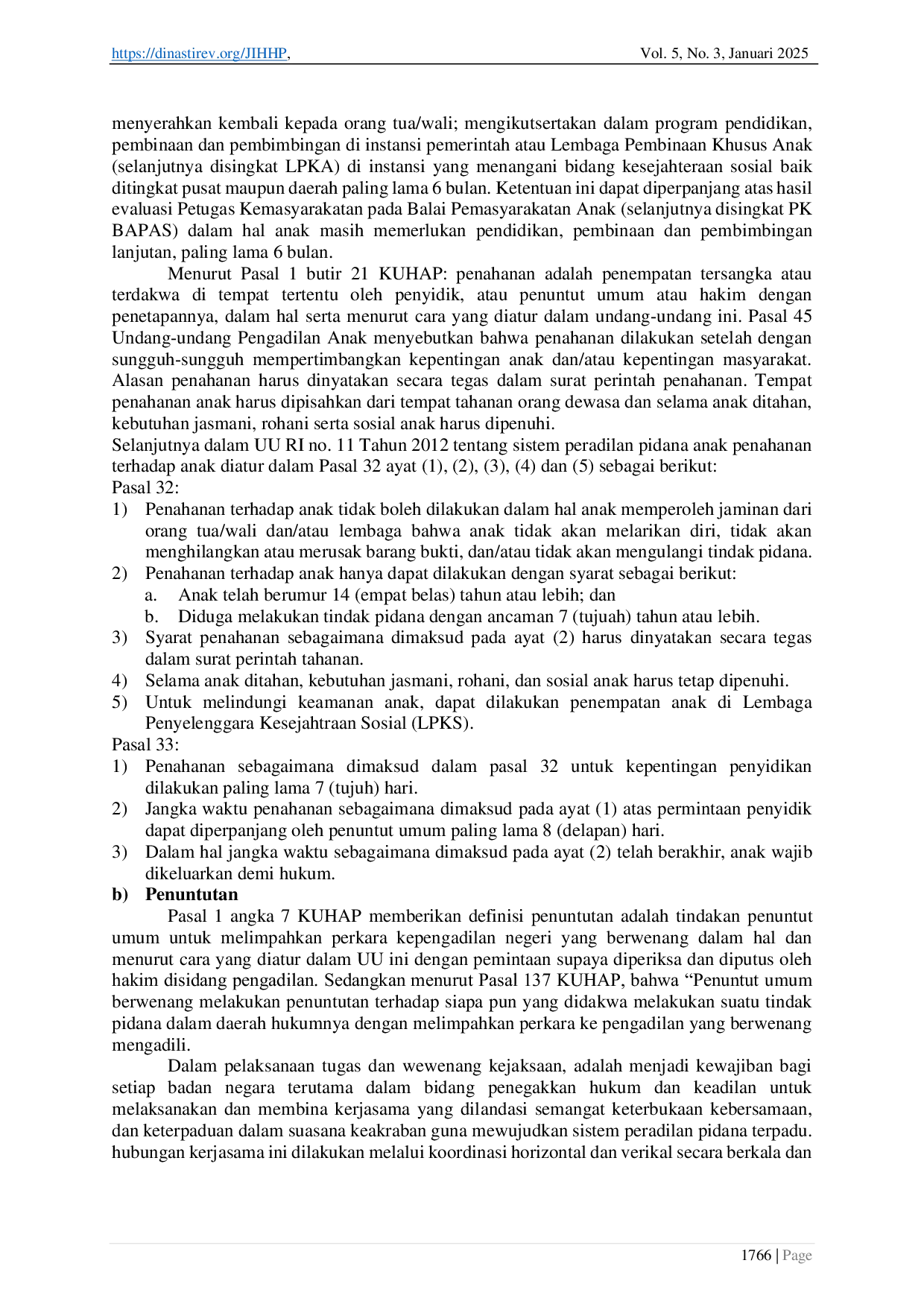 JURIS Perlindungan Anak dalam Sistem Peradilan Pidana Anak