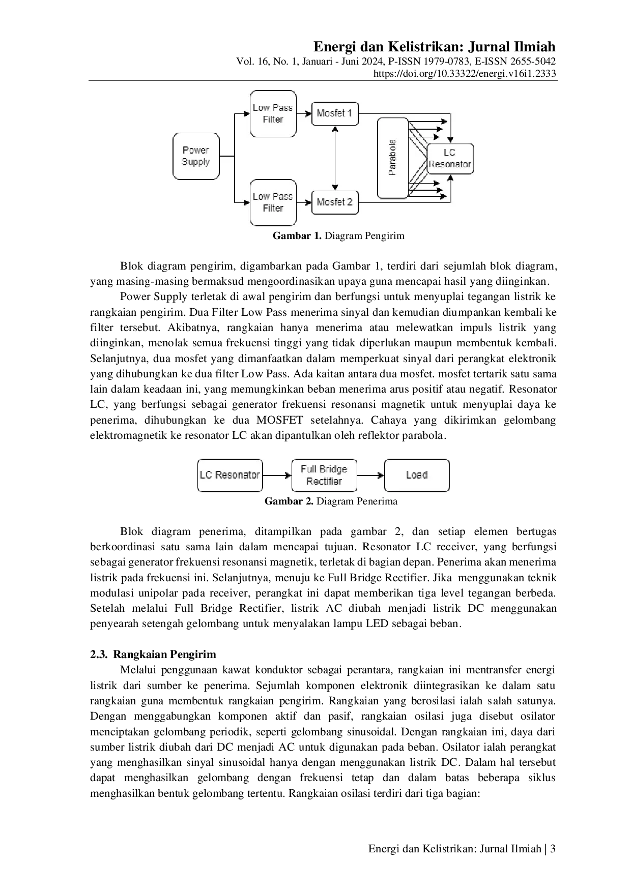 JURIS Desain Transfer Energi Nirkabel Menggunakan Antena Parabola