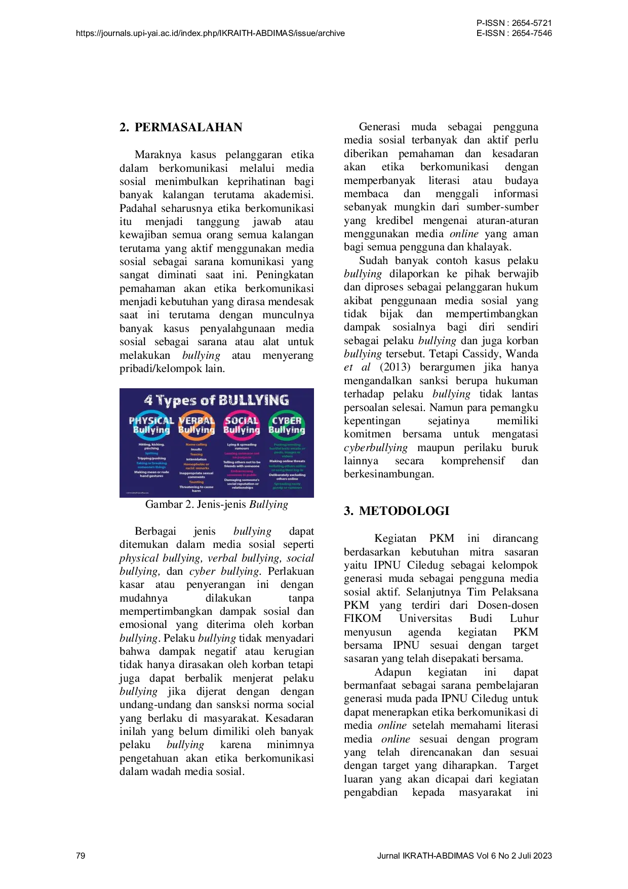 JURIS Literasi Media Online pada Kalangan Remaja Untuk Meningkatkan Pemahaman Etika Berkomunikasi di Media Sosial