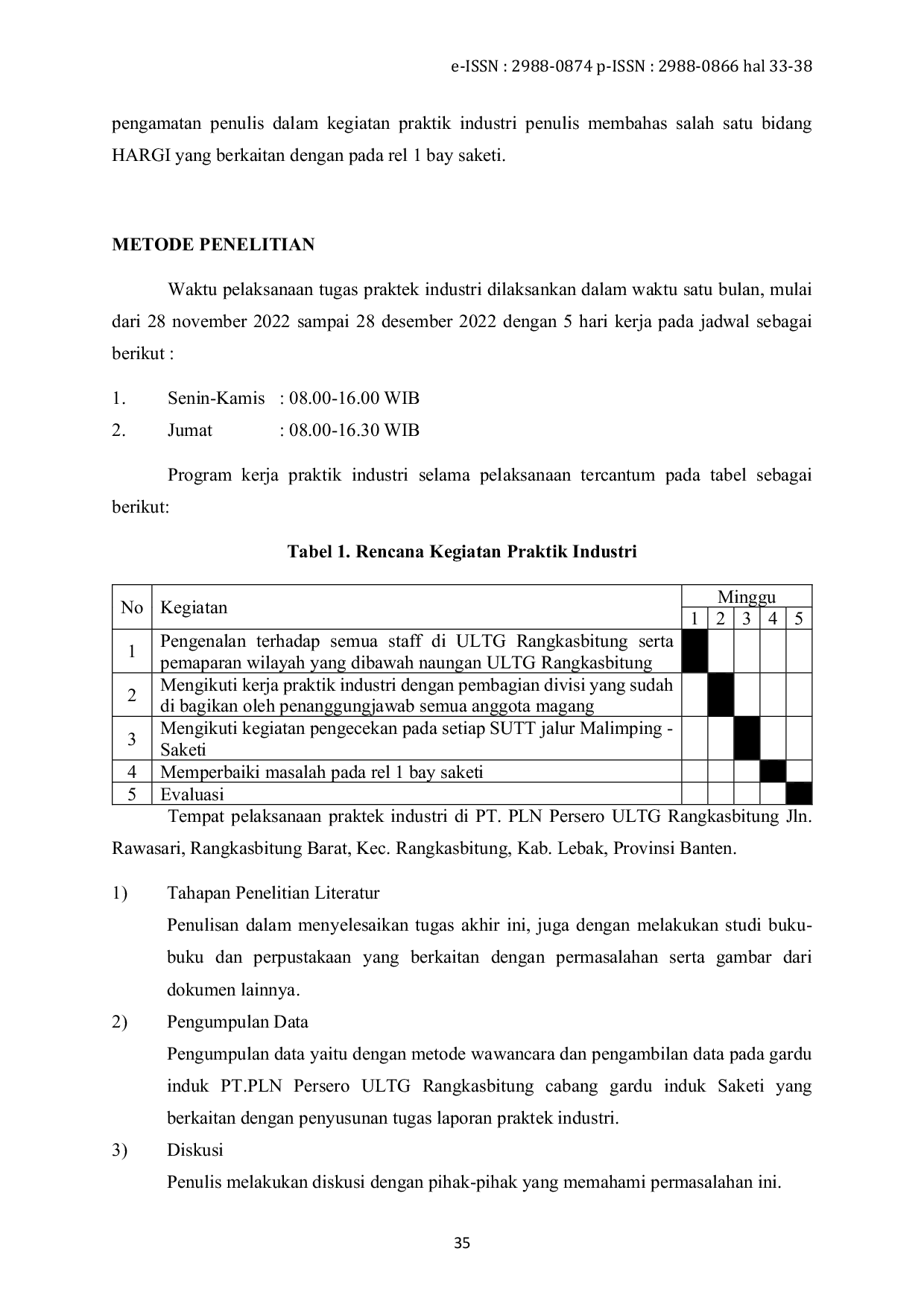 JURIS Pemeriksaan Serta Pemeliharaan Pada Rel 1 Bay Saketi