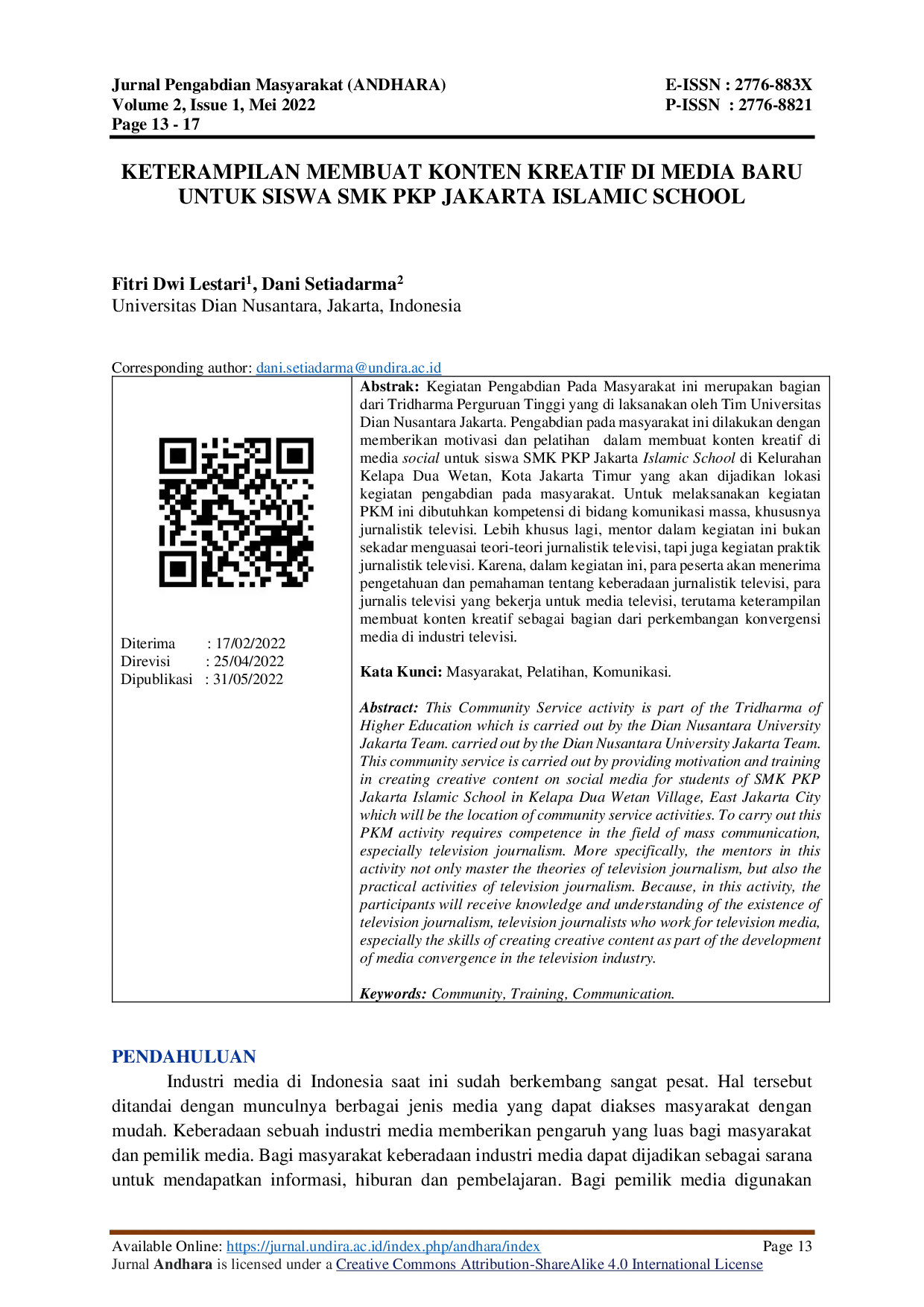 JURIS Keterampilan Membuat Konten Kreatif di Media Baru untuk Siswa SMK PKP Jakarta Islamic School