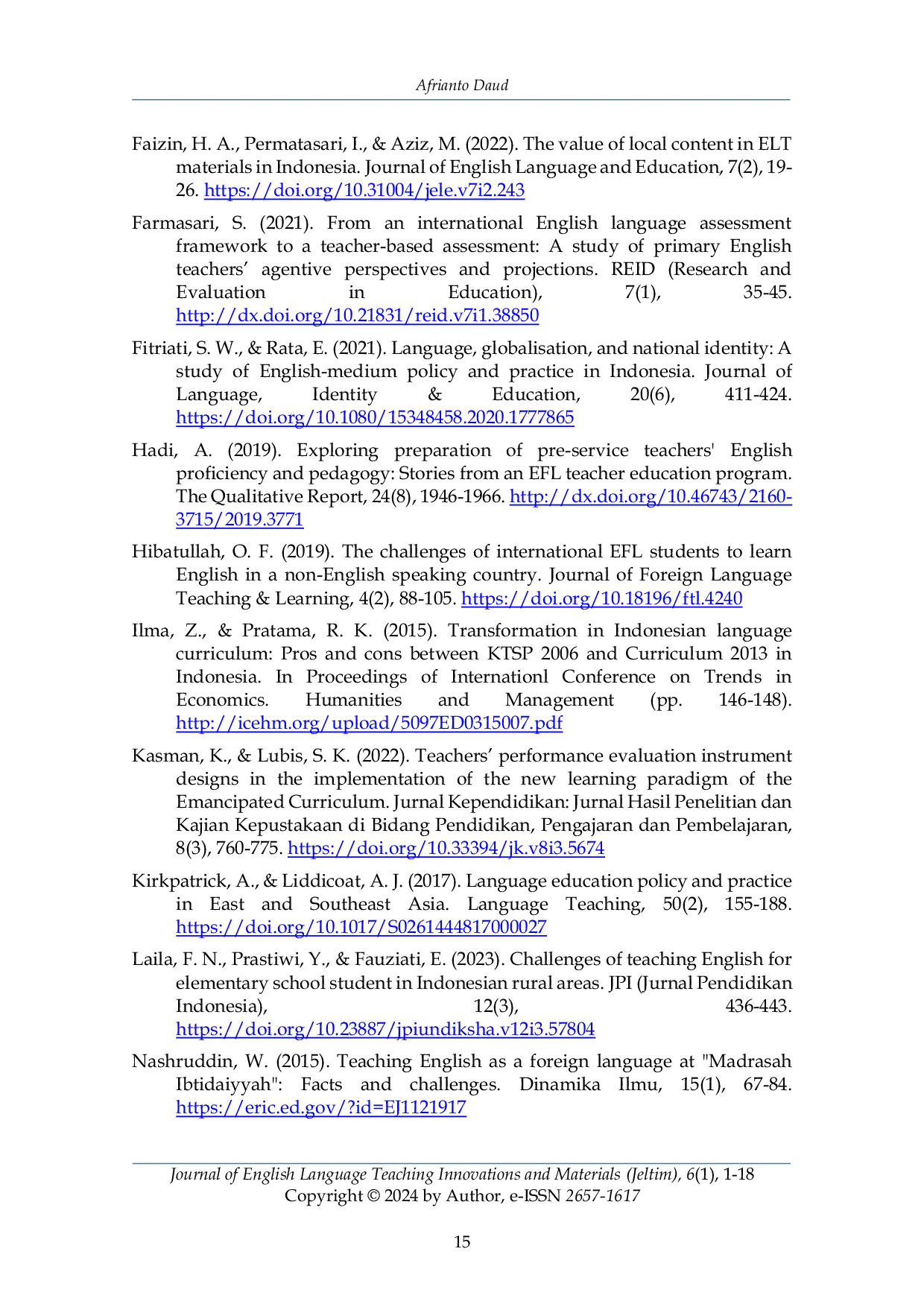 JURIS English Instruction Challenges and Opportunities in Indonesian Primary Schools A Systematic Review