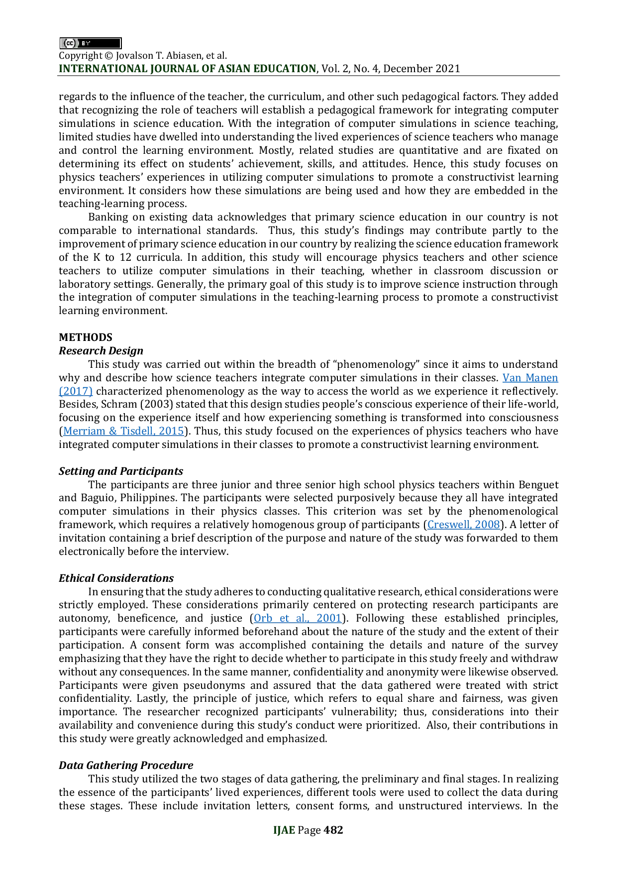 JURIS Computer Simulation Integration In Secondary Physics Understanding Its Nature Impacts And Challenges