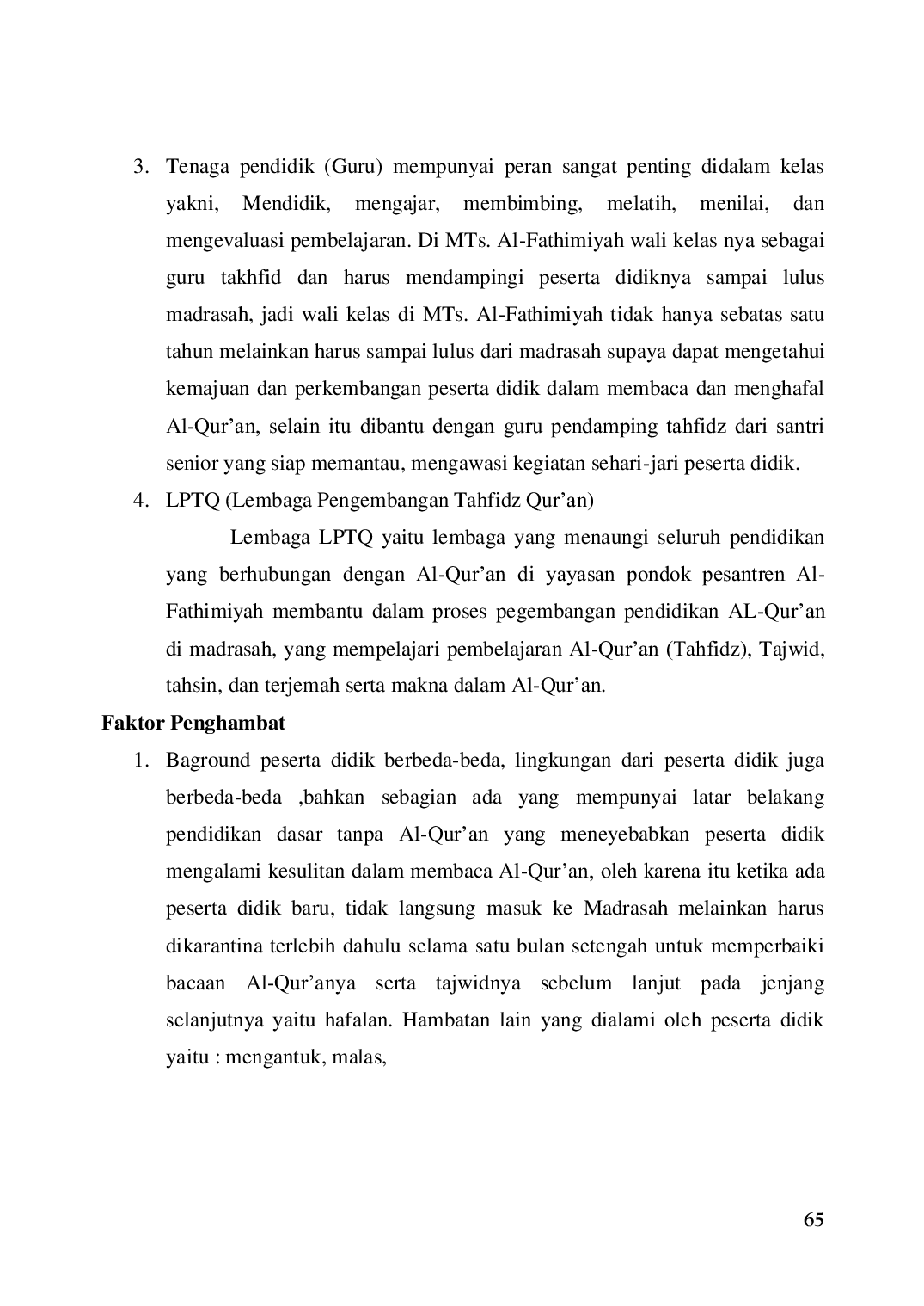 JURIS Strategi Pengembangan Religius Culture Peserta Didik MTs Al Fatimiyah