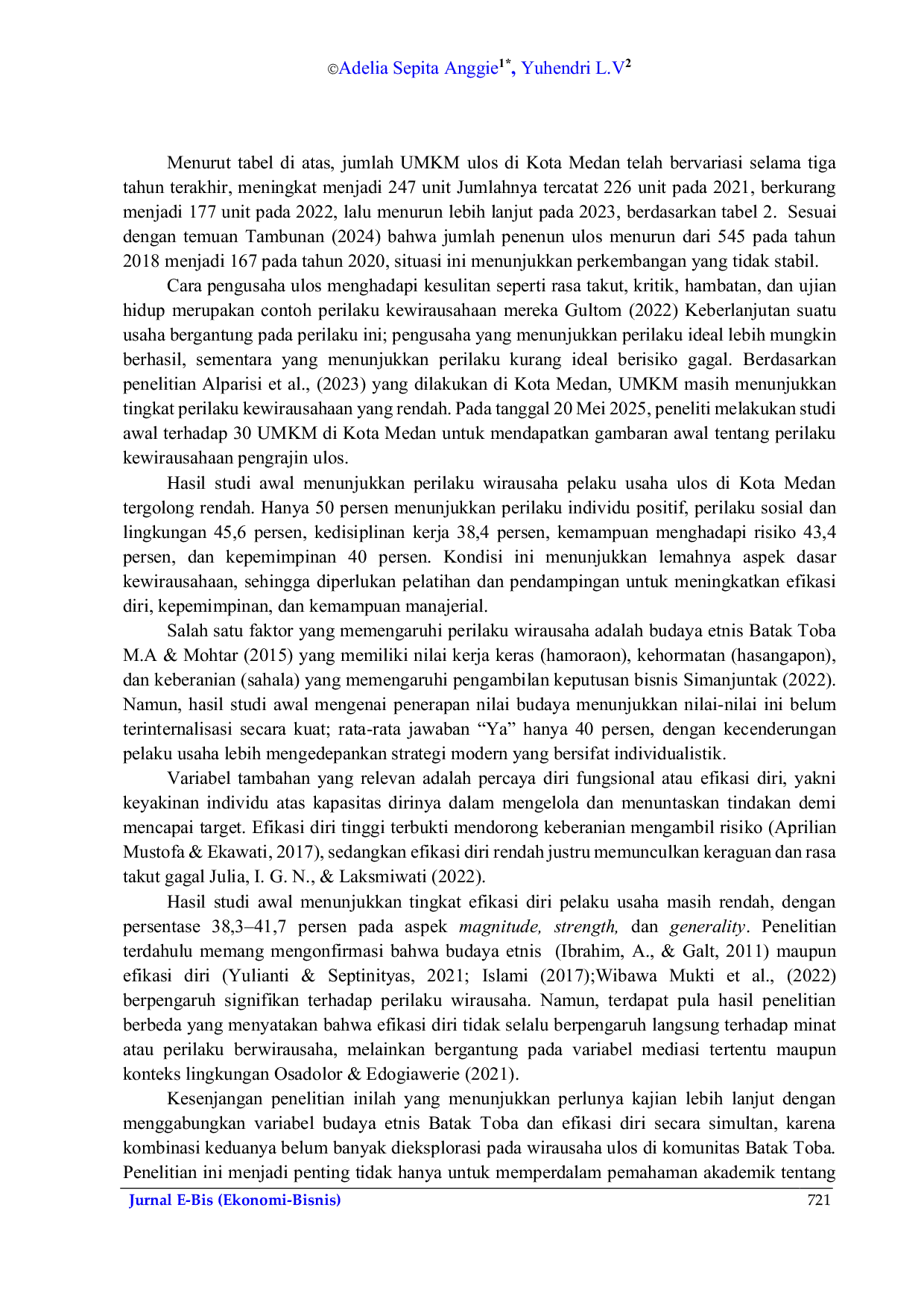 JURIS Perilaku Wirausaha Budaya Dan Efikasi Diri